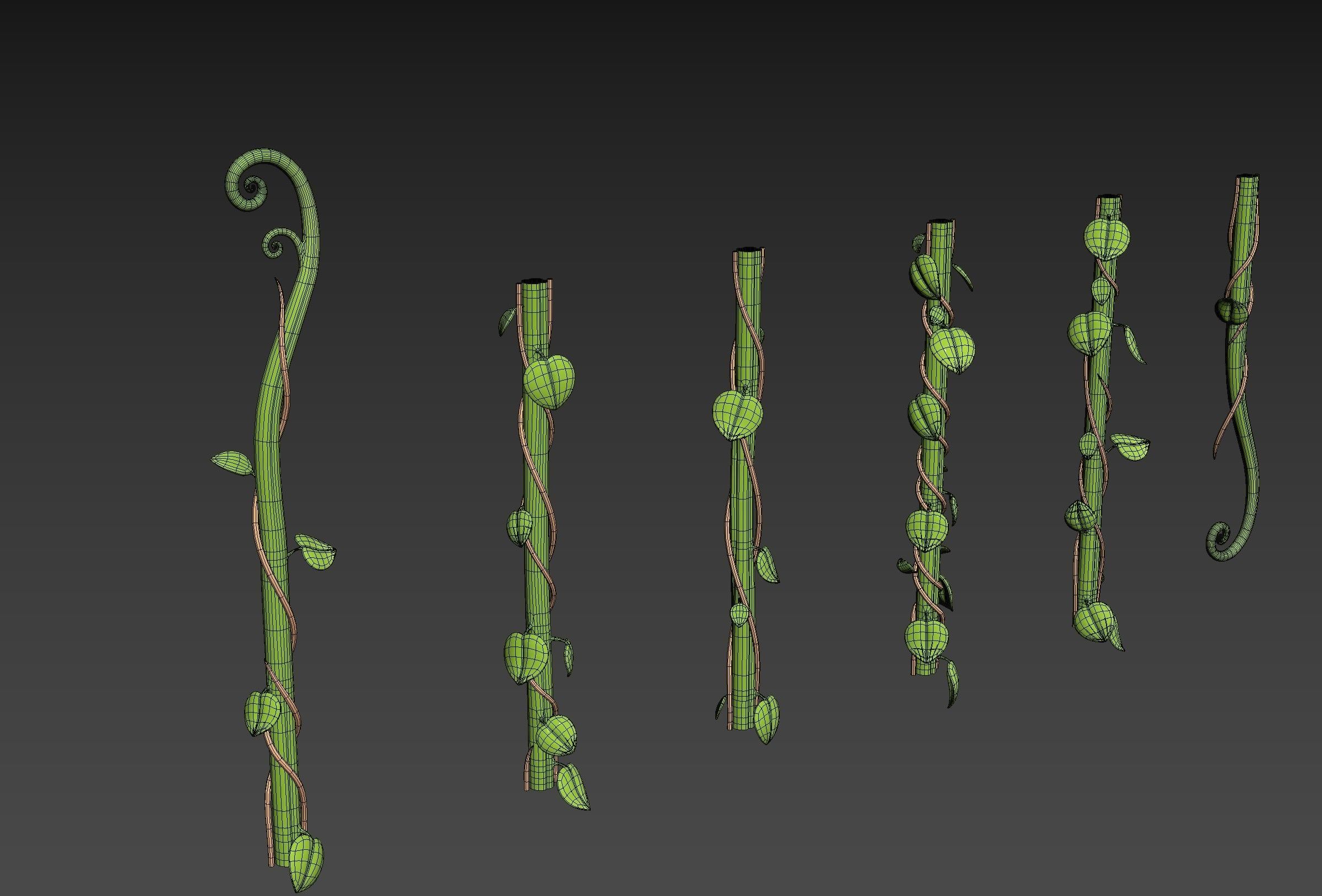 Prop306 Modular Vine 3D model_9
