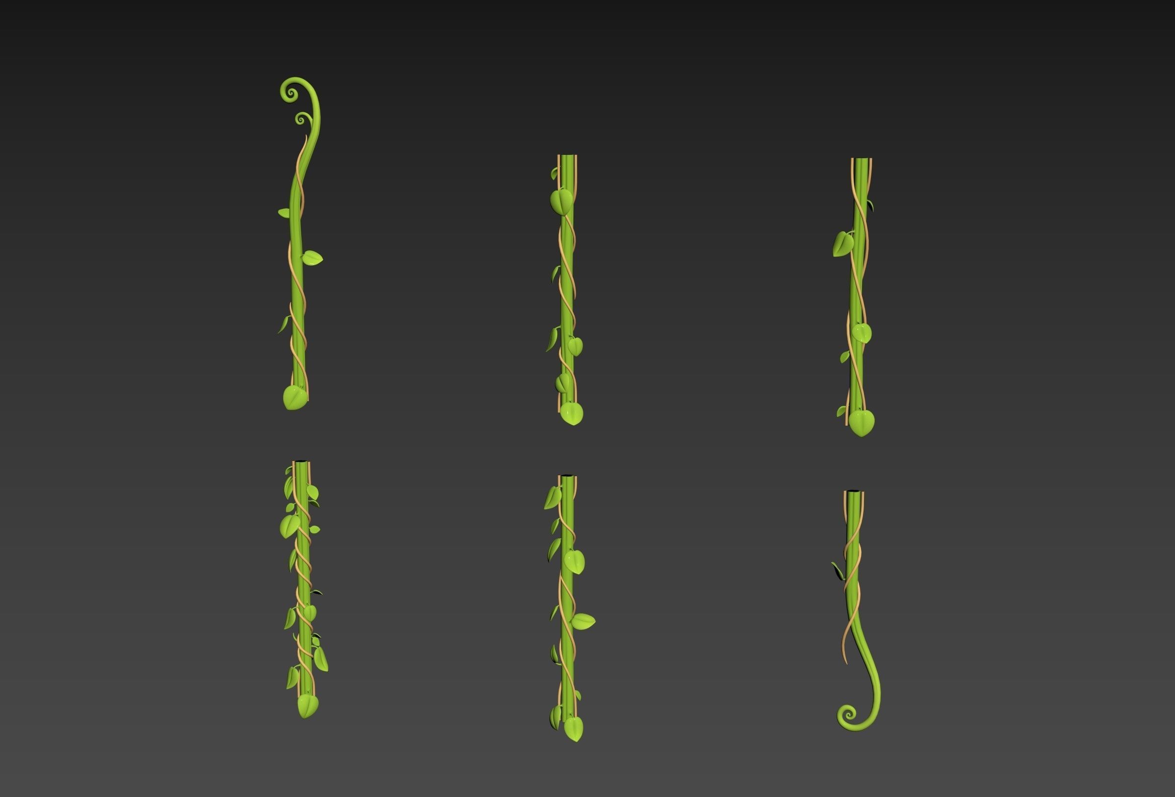 Prop306 Modular Vine 3D model_4