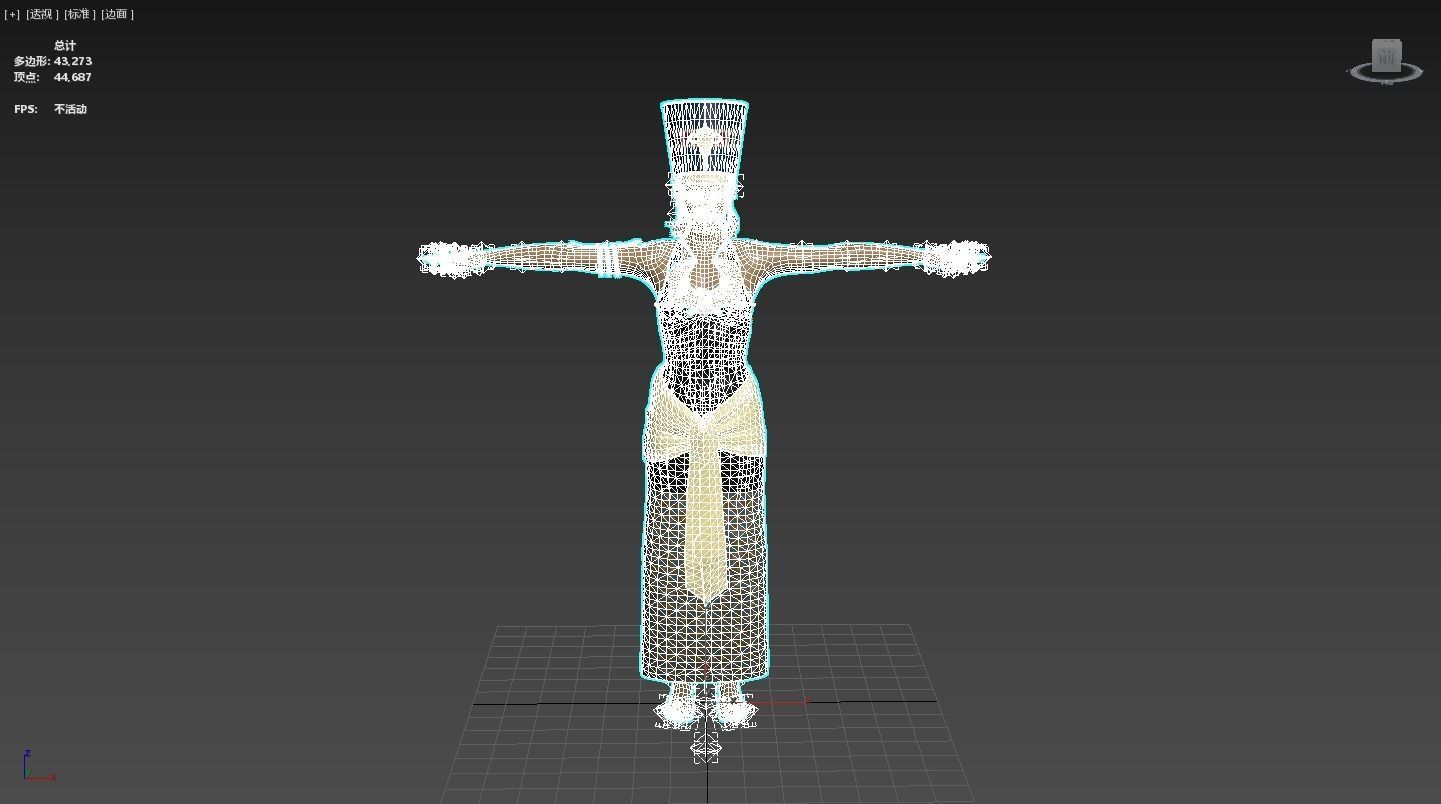 Queen Rigged Low-poly 3D model_18