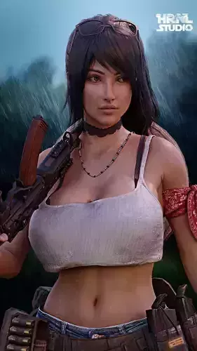 Rabel The Rebel 3d Character 3D model