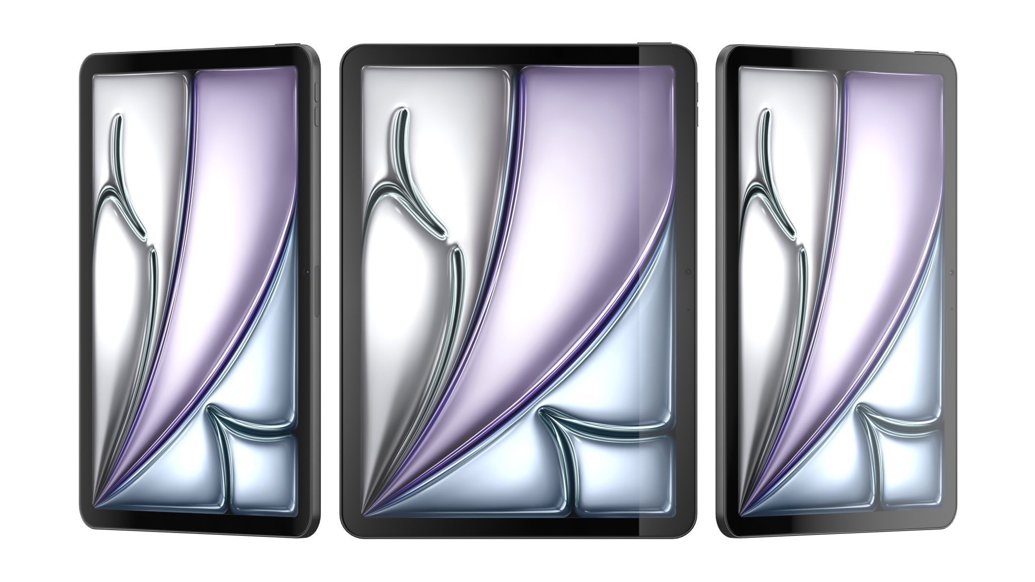 Apple iPad Air 11 2024 Sapce Gray 3D model_7