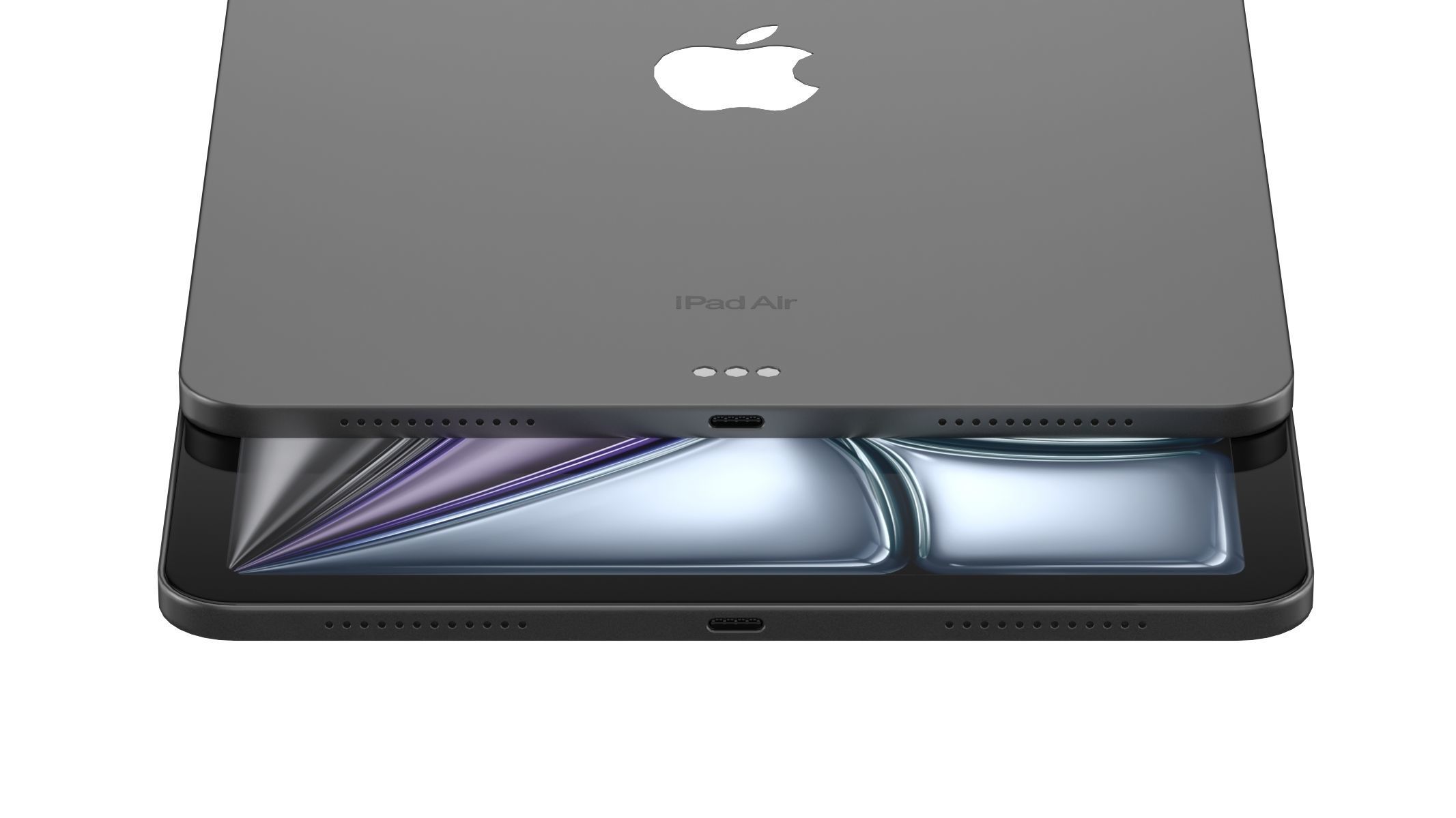 Apple iPad Air 11 2024 Sapce Gray 3D model_9