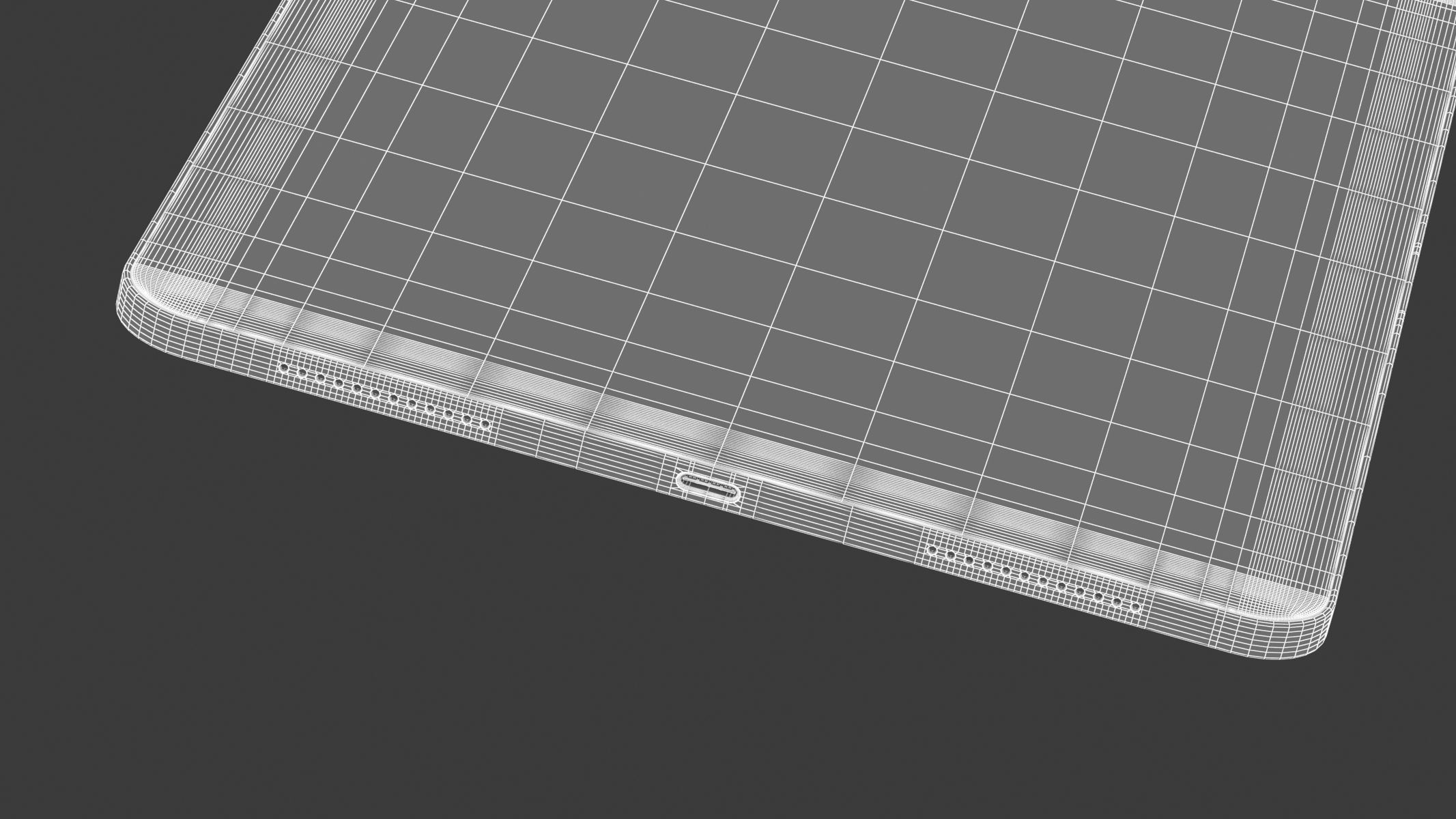 Apple iPad Air 11 2024 Sapce Gray 3D model_15