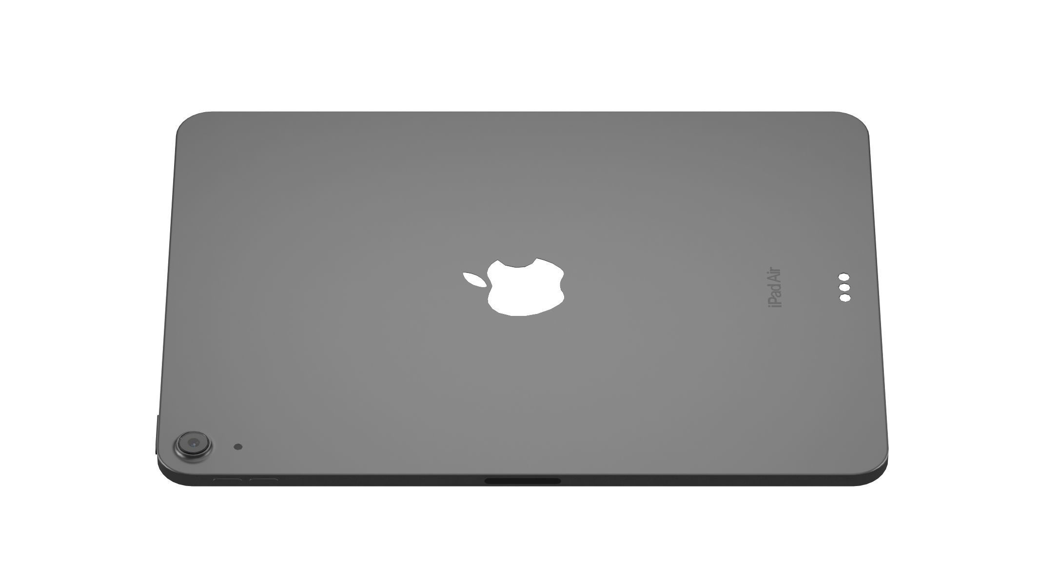 Apple iPad Air 11 2024 Sapce Gray 3D model_2