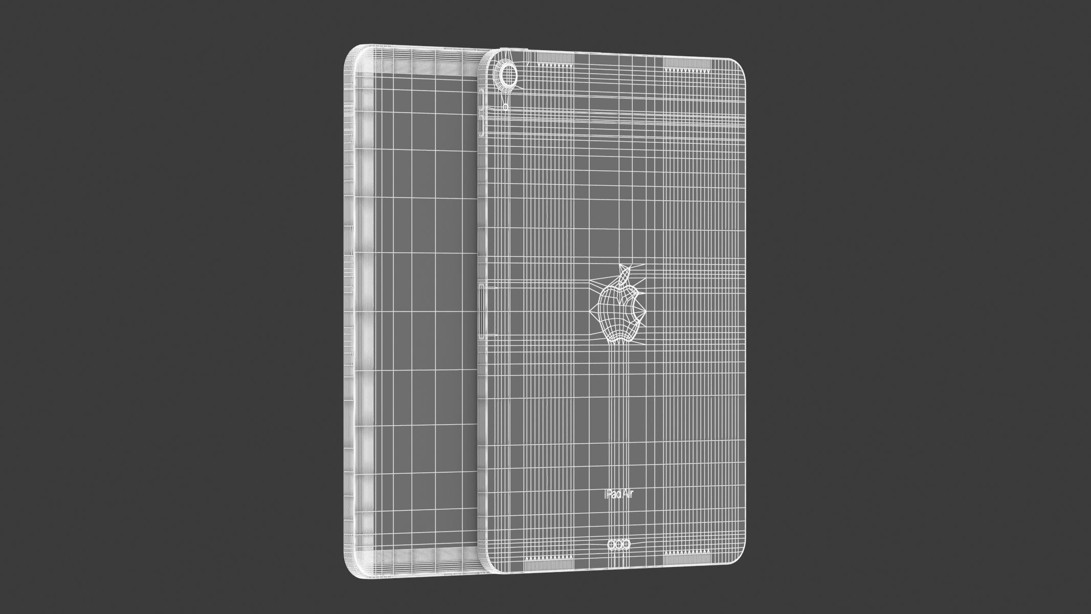 Apple iPad Air 11 2024 Sapce Gray 3D model_11
