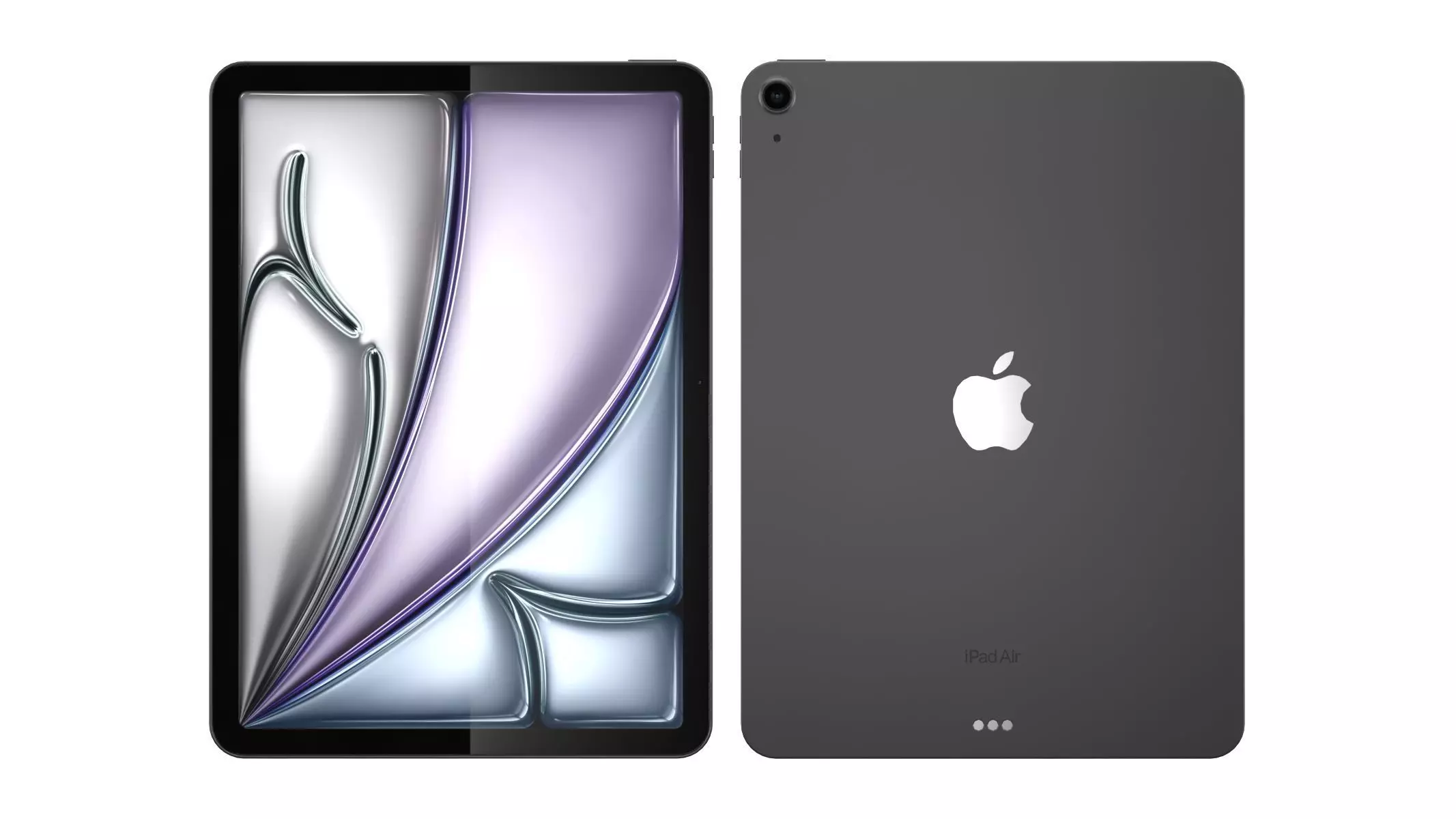 Apple iPad Air 11 2024 Sapce Gray 3D model_0