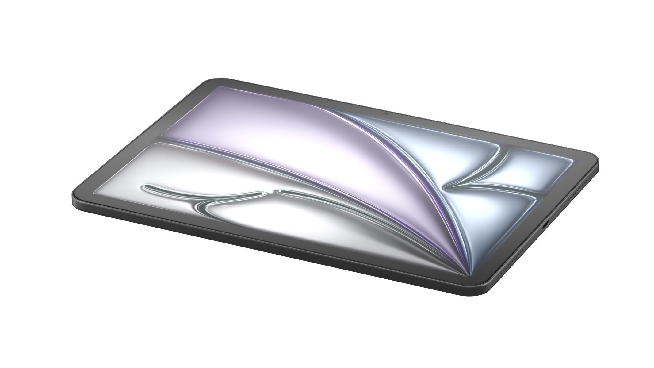 Apple iPad Air 11 2024 Sapce Gray 3D model_4