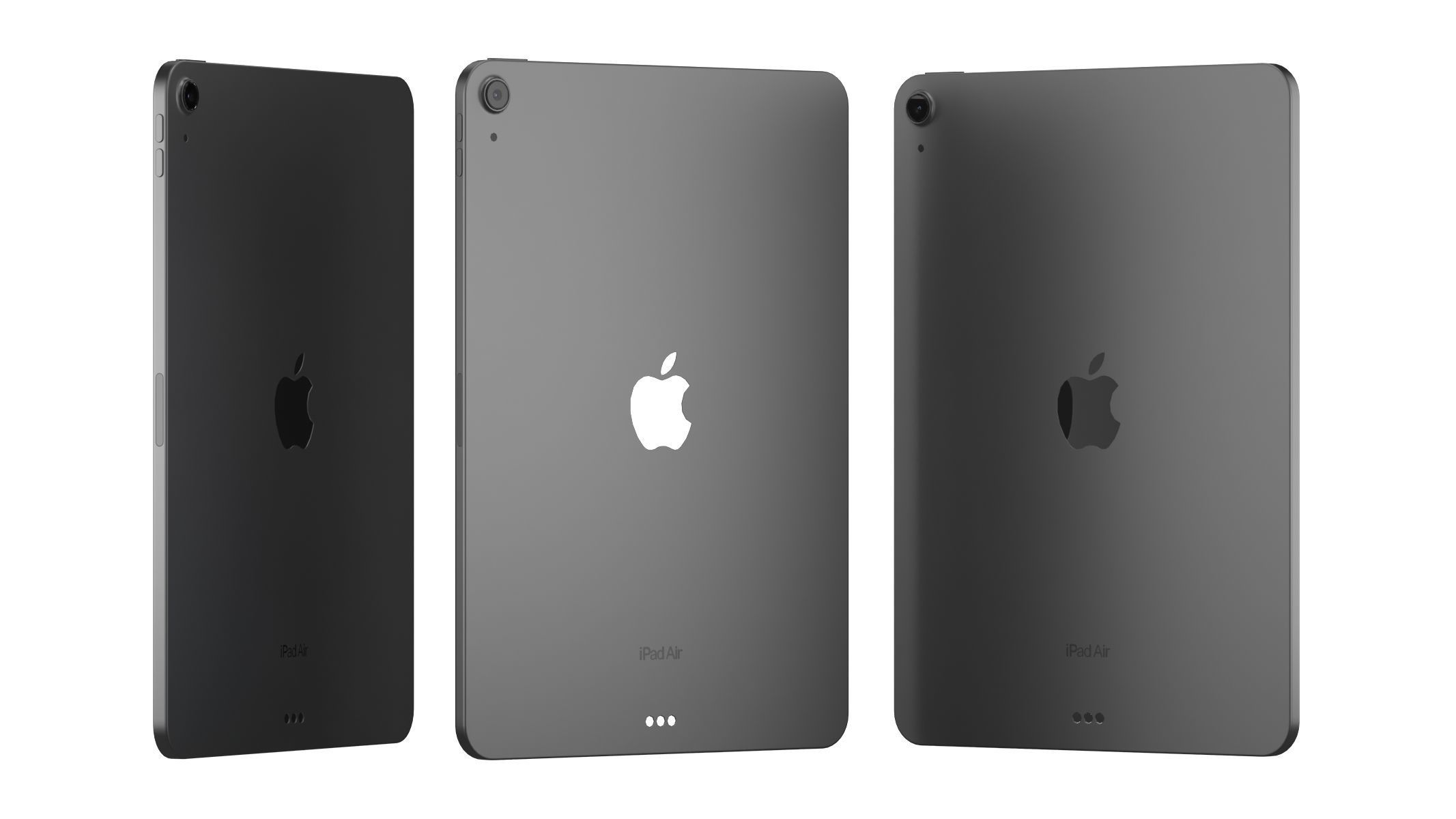 Apple iPad Air 11 2024 Sapce Gray 3D model_8
