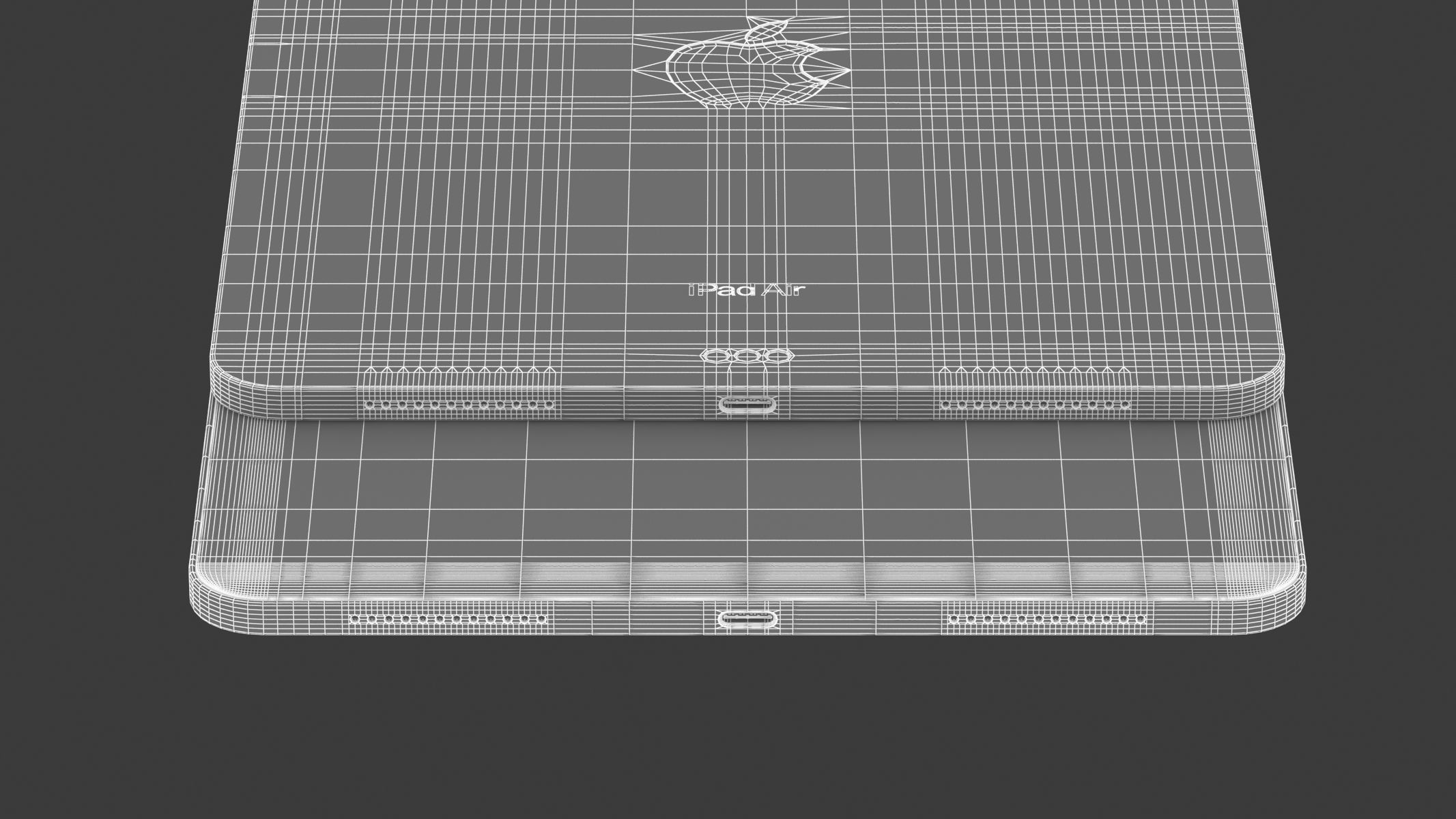 Apple iPad Air 11 2024 Sapce Gray 3D model_19