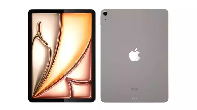 Apple iPad Air 11 2024 Starlight 3D model