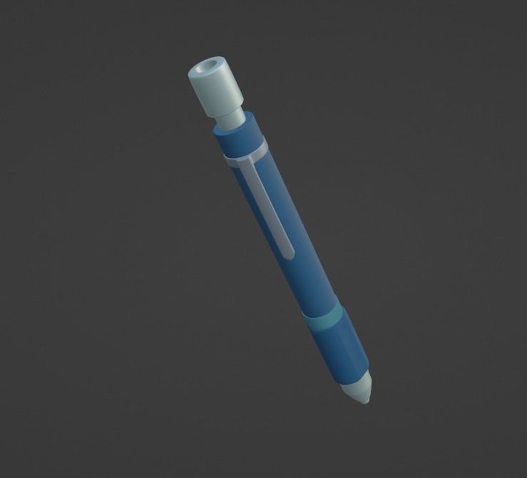 Mechanical pencil 3D model_1