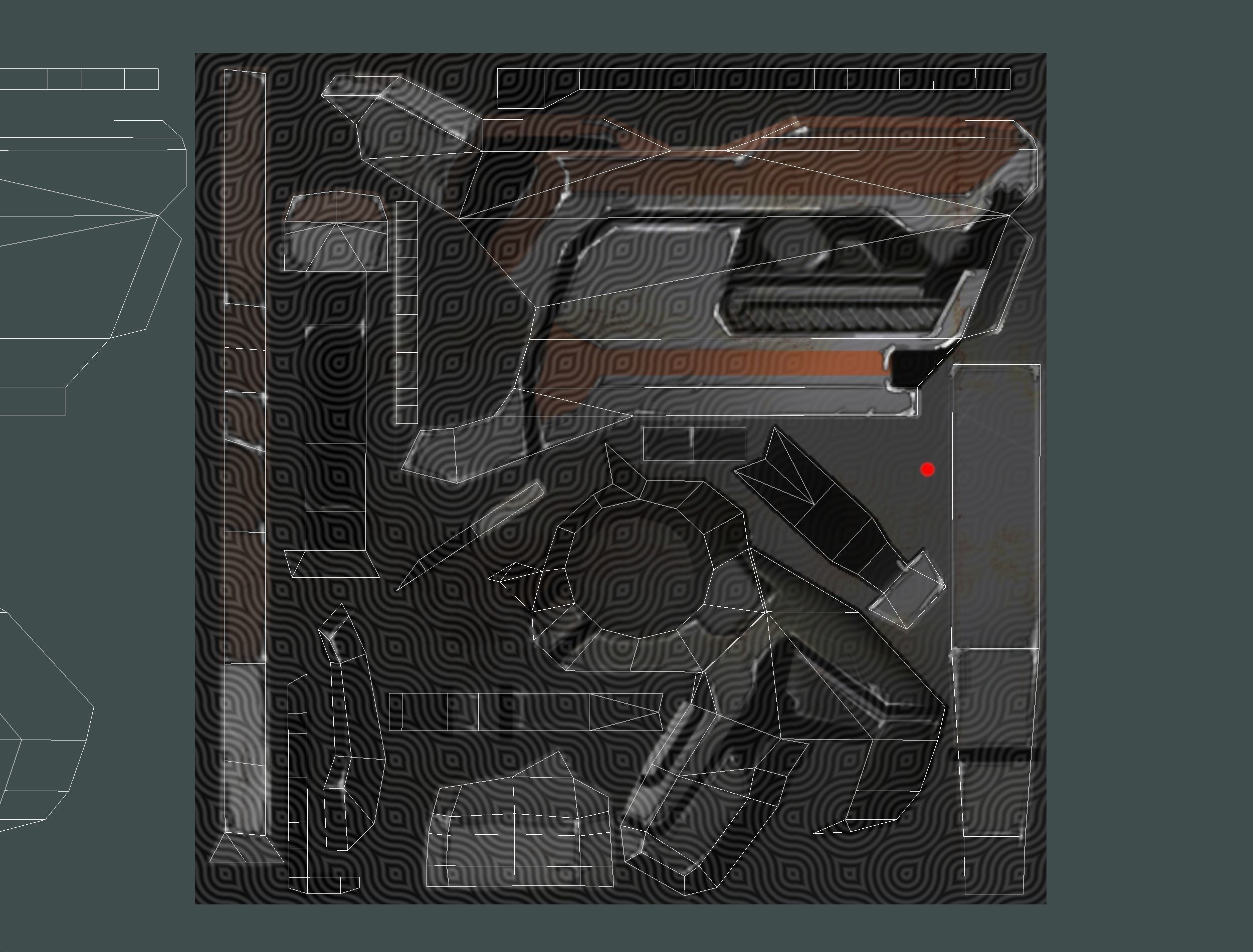 Sci-Fi Woman Cyborg Drone Sniper Female Soldier Low-poly 3D model_73