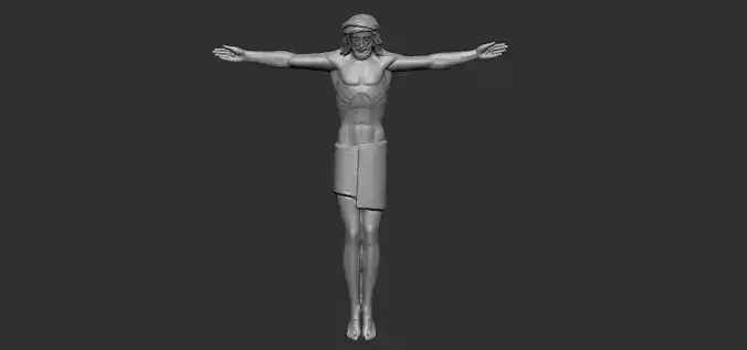 Jesus Christ Crucified - High Poly Decimated