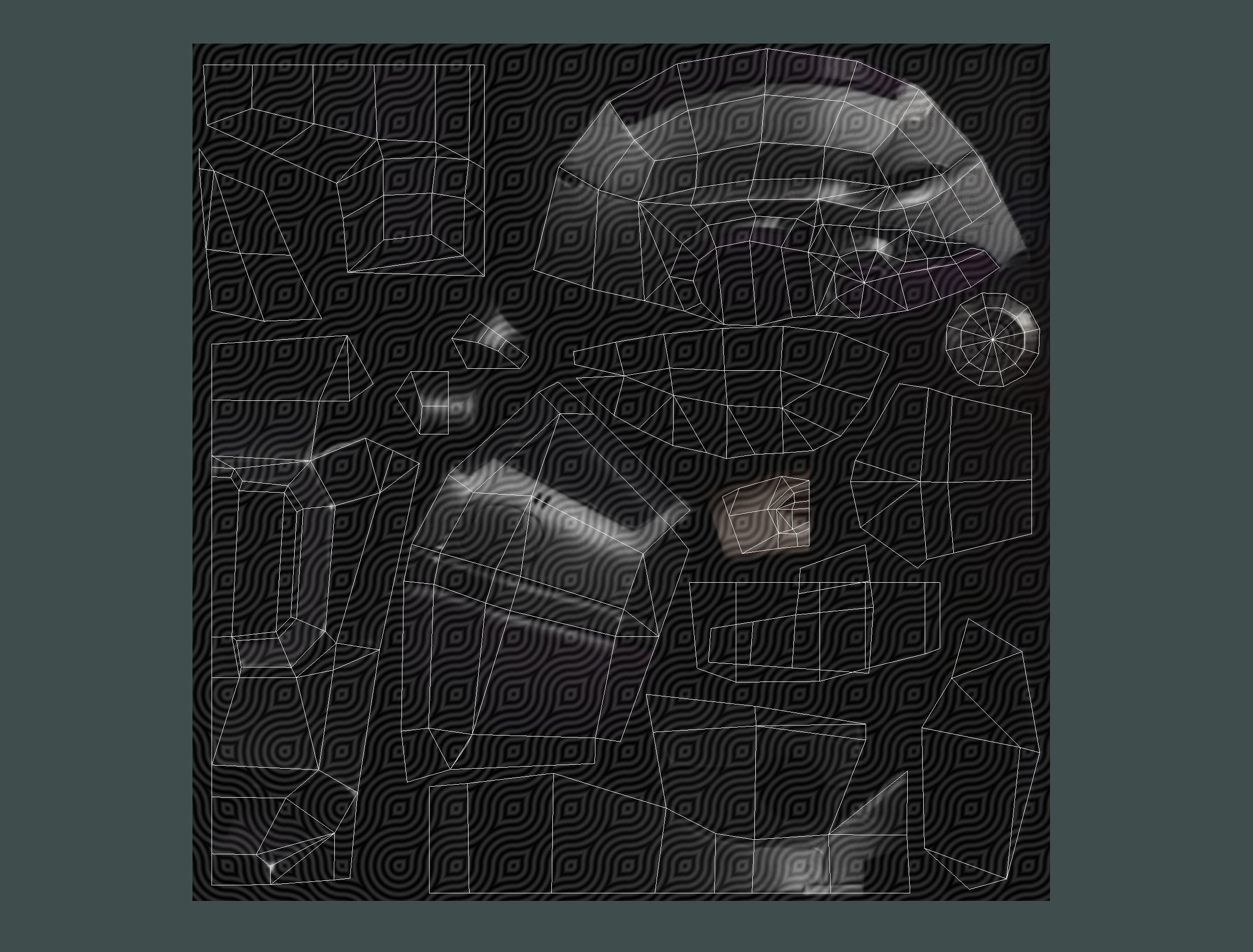 Woman Cyborg Machine Gun with Rifle and Pistol Low-poly 3D model_68