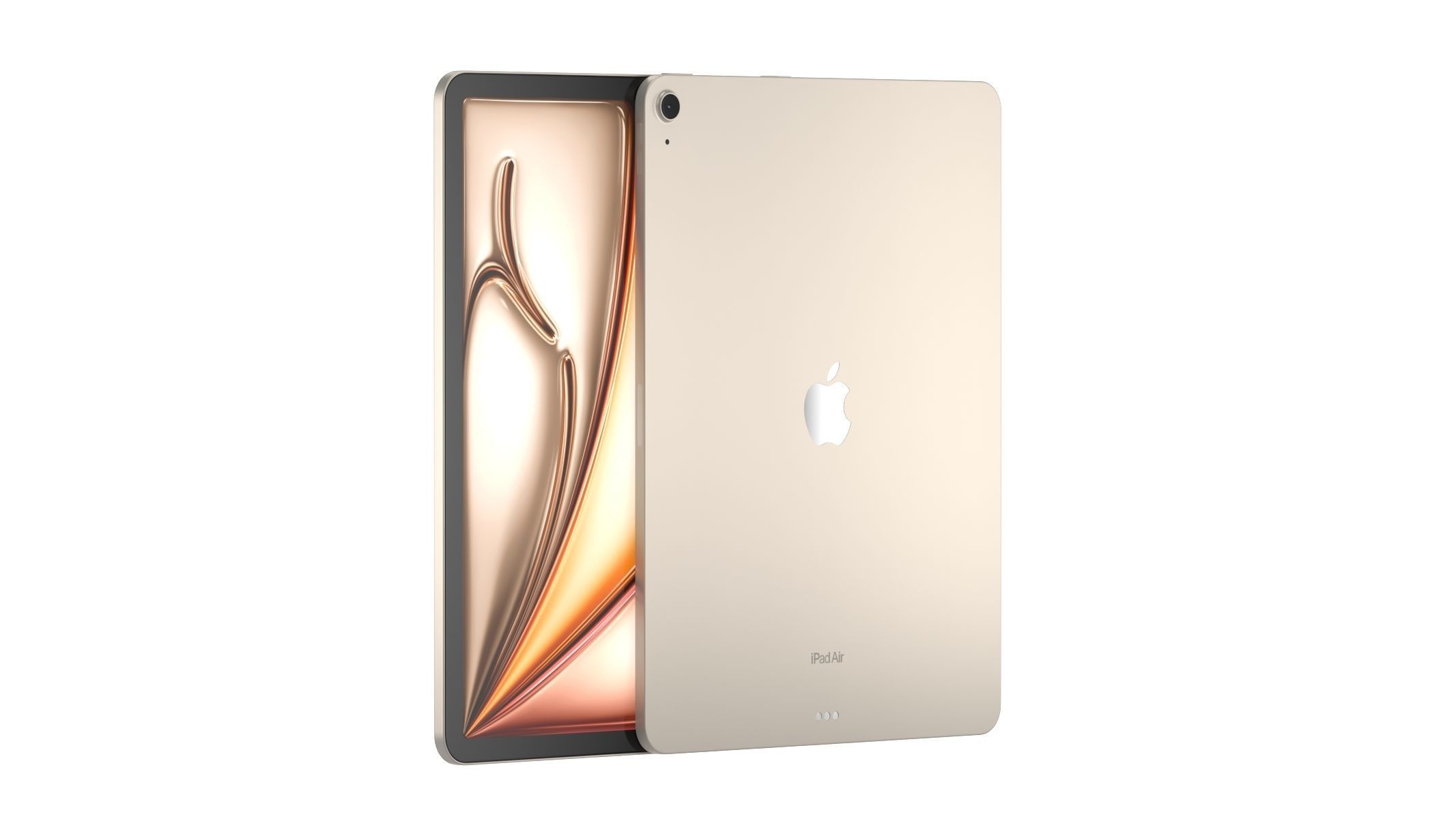 Apple iPad Air 13 2024 Starlight 3D model_1