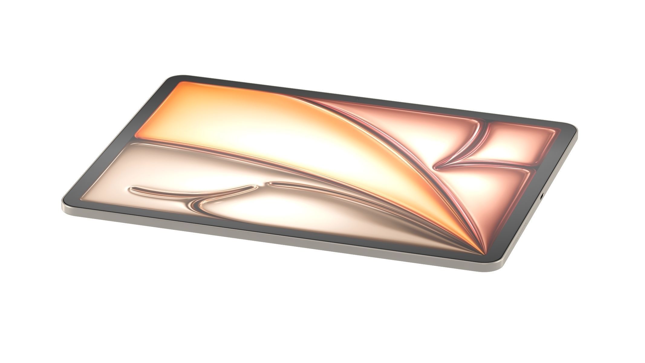 Apple iPad Air 13 2024 Starlight 3D model_4