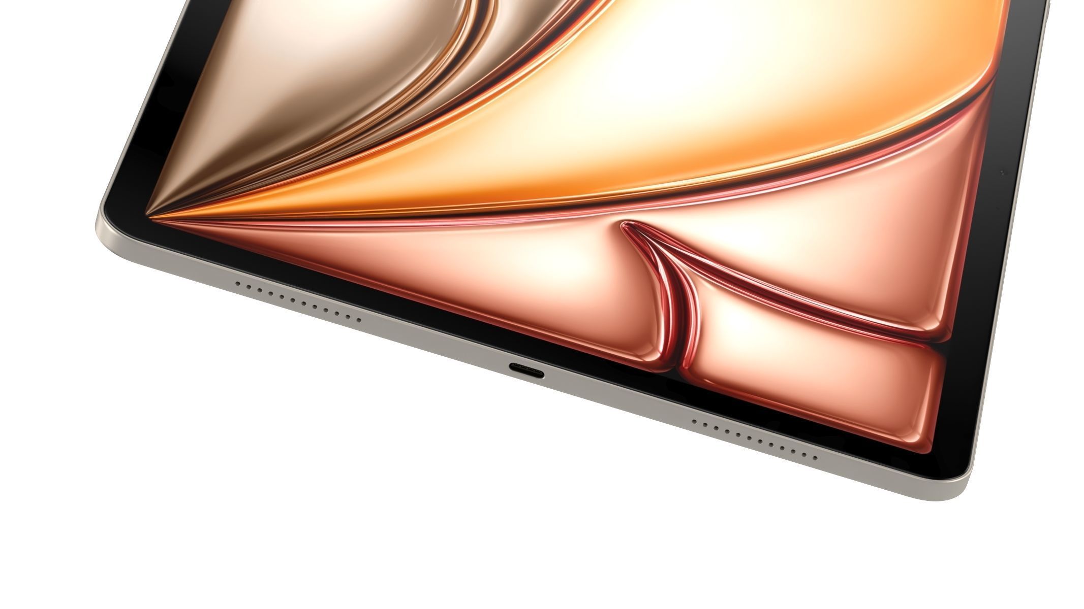 Apple iPad Air 13 2024 Starlight 3D model_5