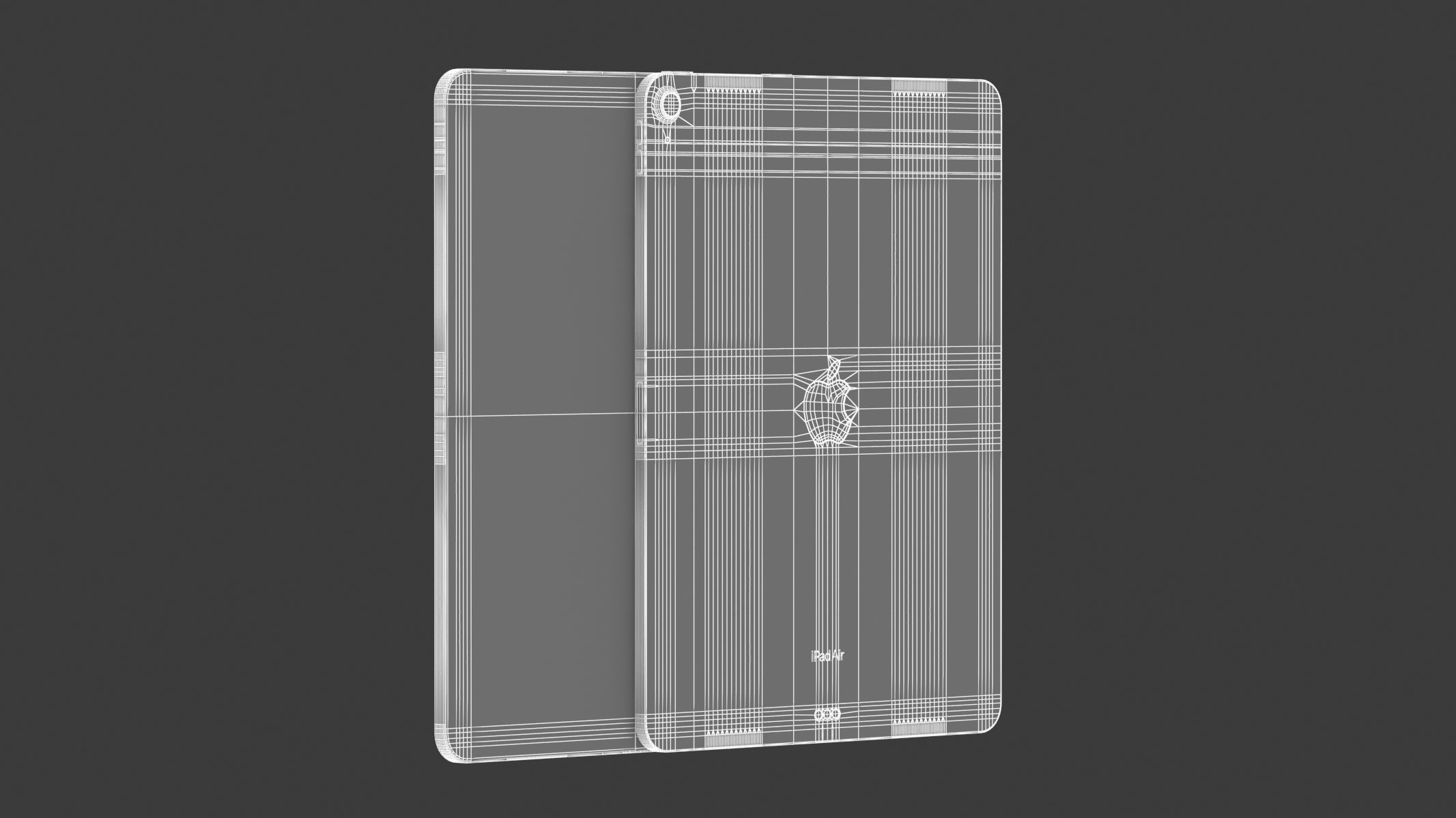 Apple iPad Air 13 2024 Starlight 3D model_11