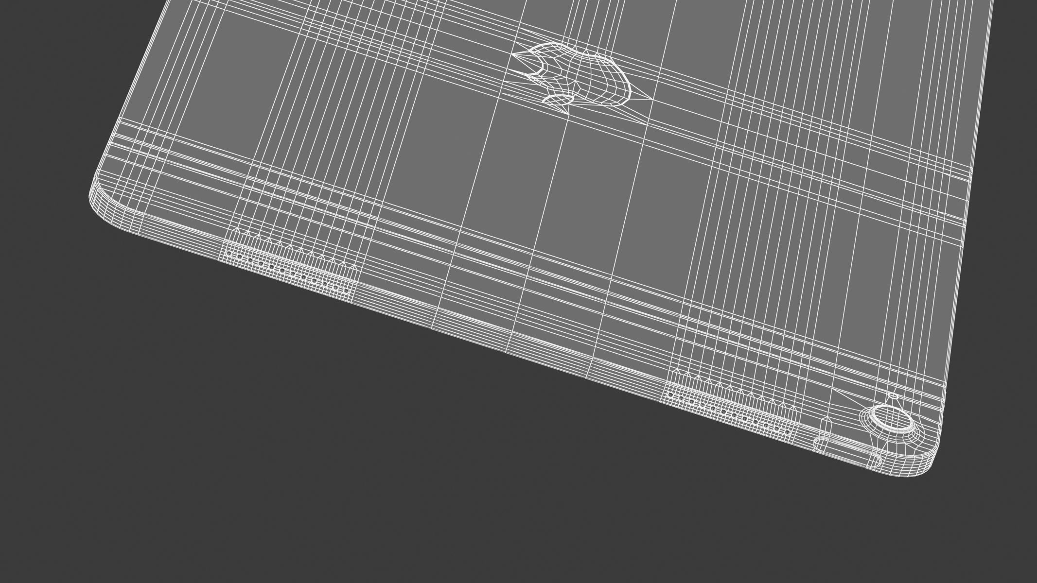 Apple iPad Air 13 2024 Starlight 3D model_16