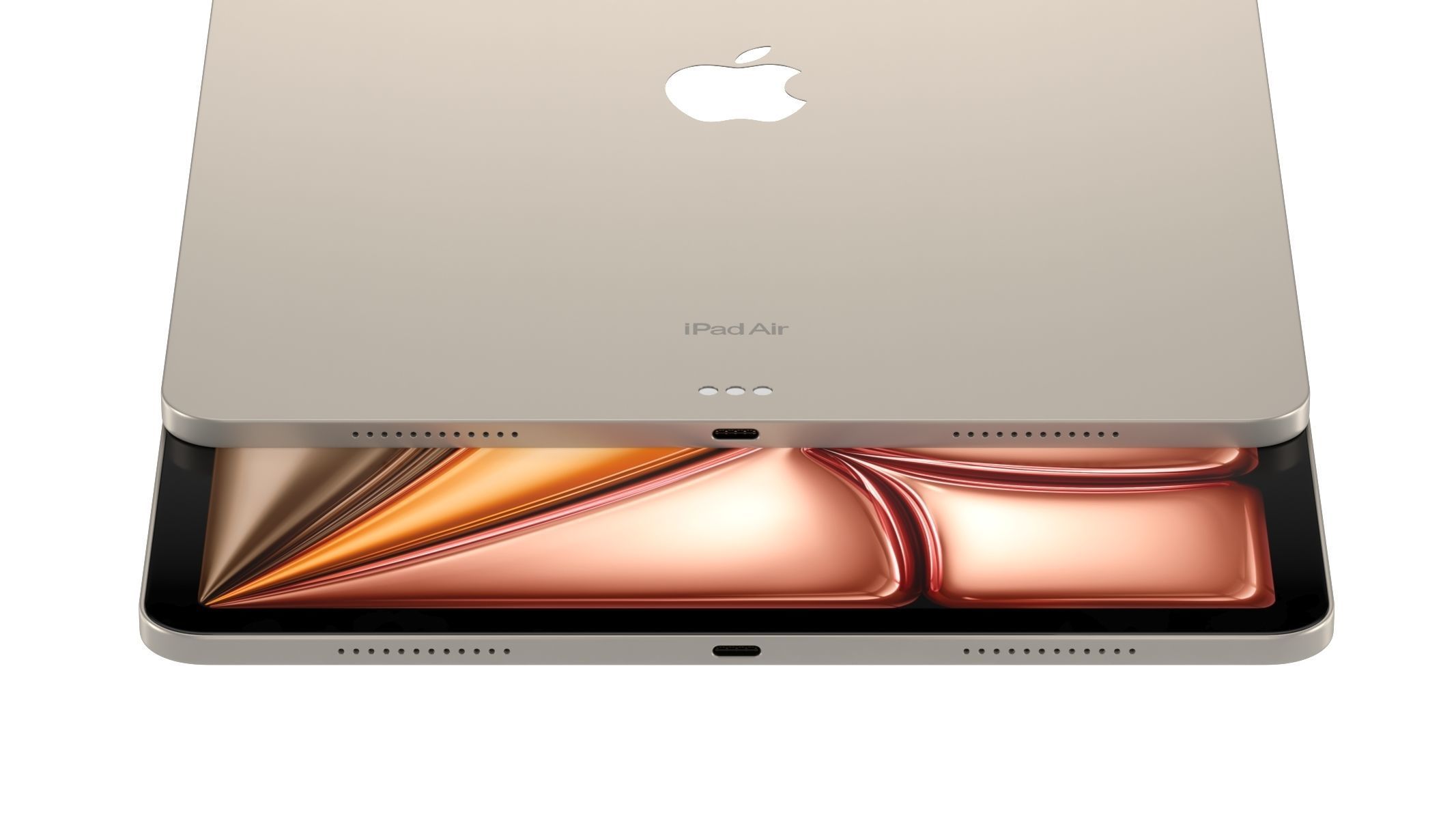 Apple iPad Air 13 2024 Starlight 3D model_9