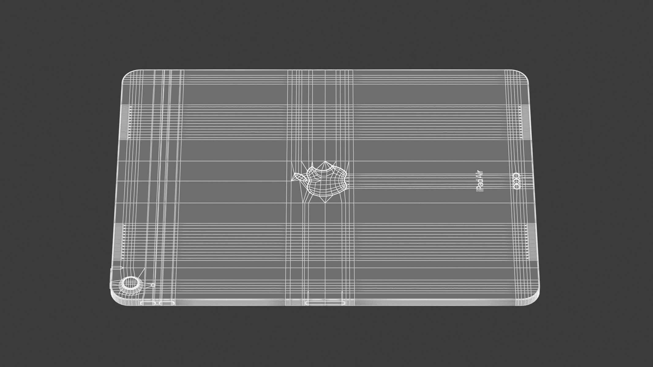 Apple iPad Air 13 2024 Starlight 3D model_12