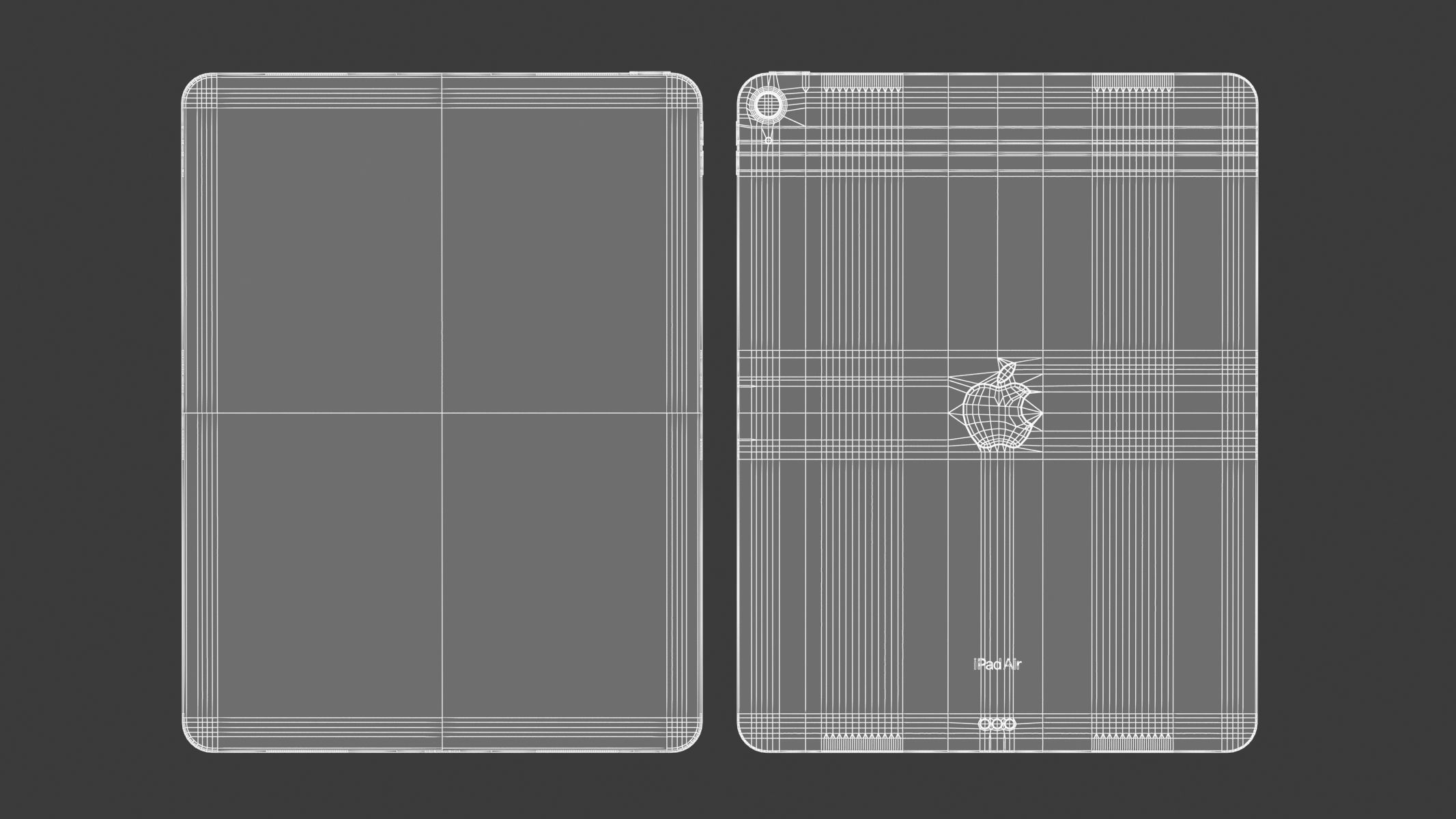 Apple iPad Air 13 2024 Starlight 3D model_10