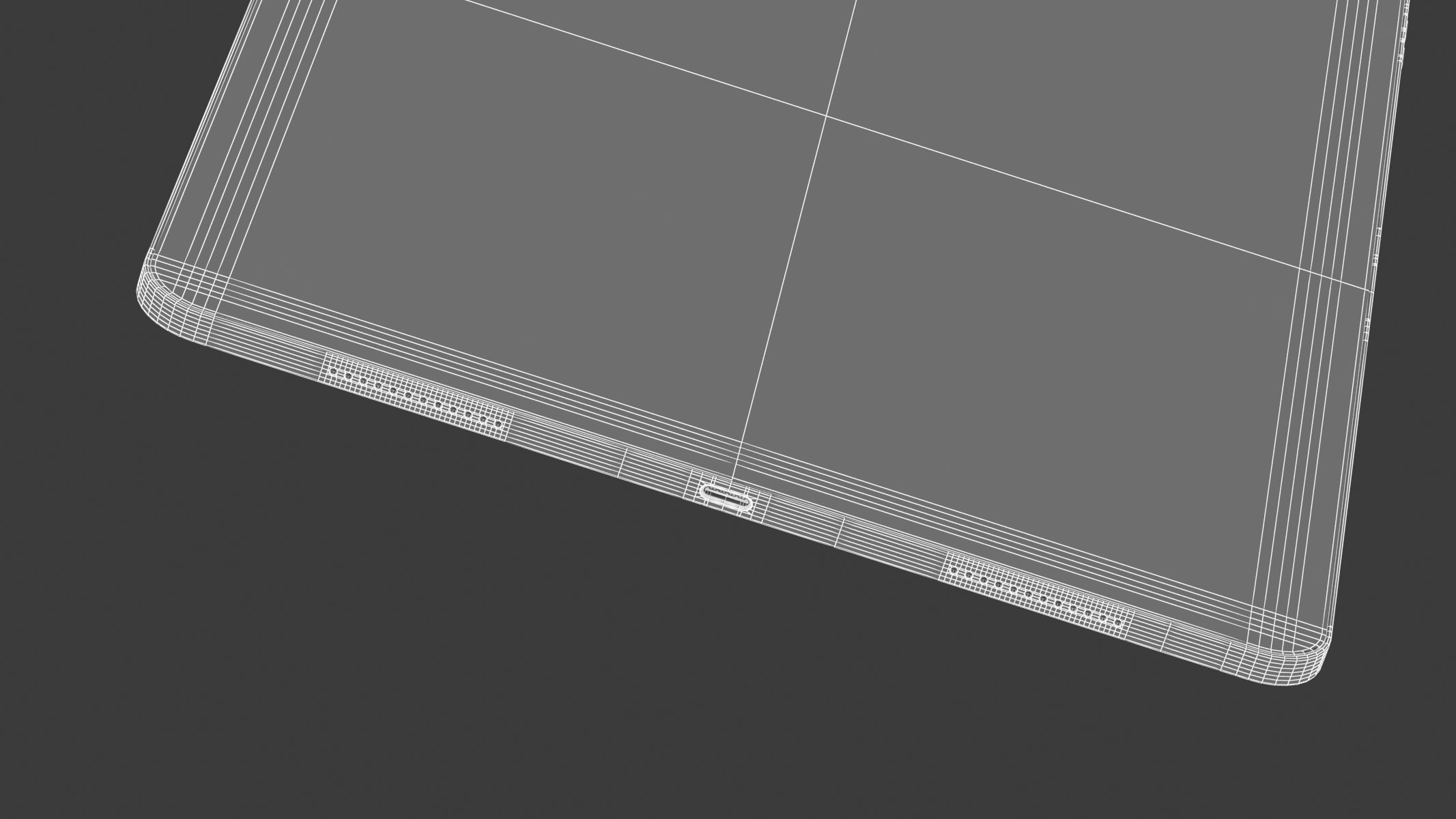 Apple iPad Air 13 2024 Starlight 3D model_15