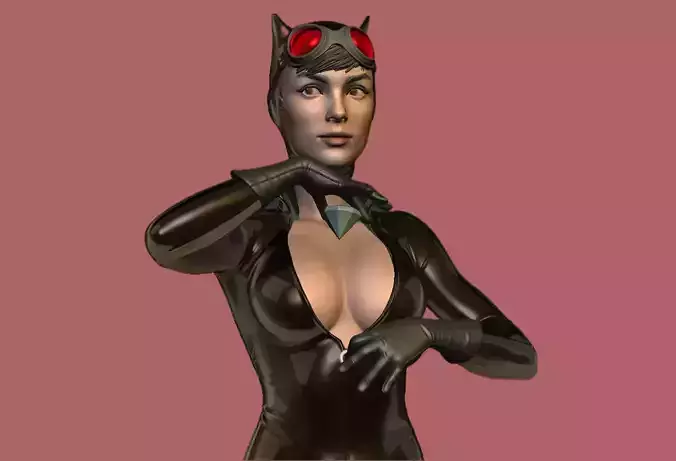 Catwoman bust 3d printable
