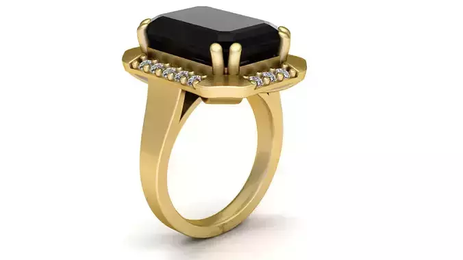 Wedding Diamond Ring 3d Printable Model