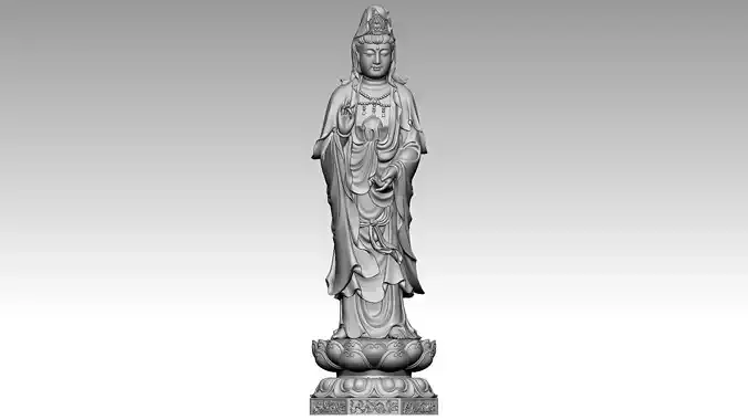 Avalokiteshvara Buddha 7 3D print model