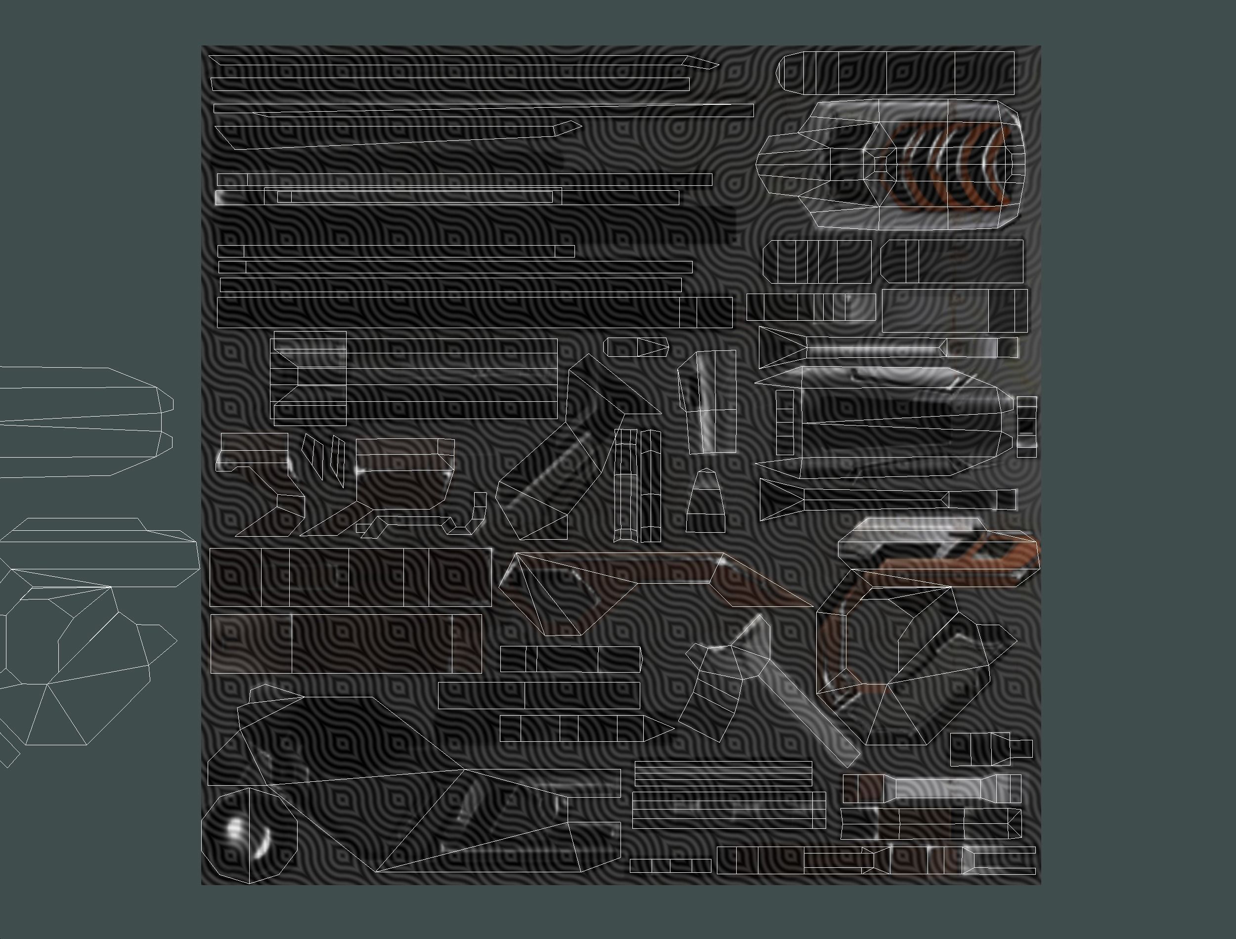 Cartoon Sci-Fi Cyborg Drone Sniper Soldier Low-poly 3D model_71