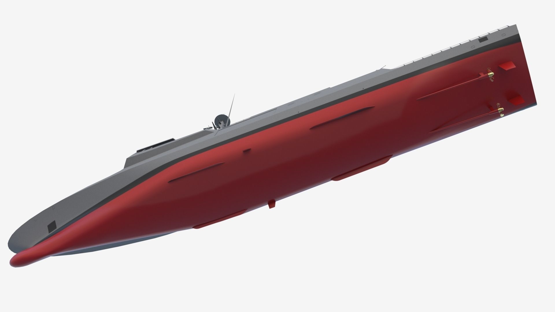 Gowind Corvette Low-poly 3D model_4