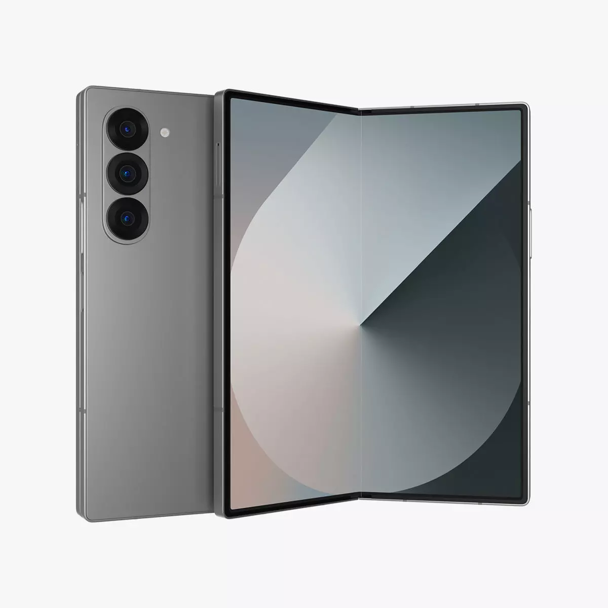 Samsung Galaxy Z Fold 6 Silver Shadow 3D model