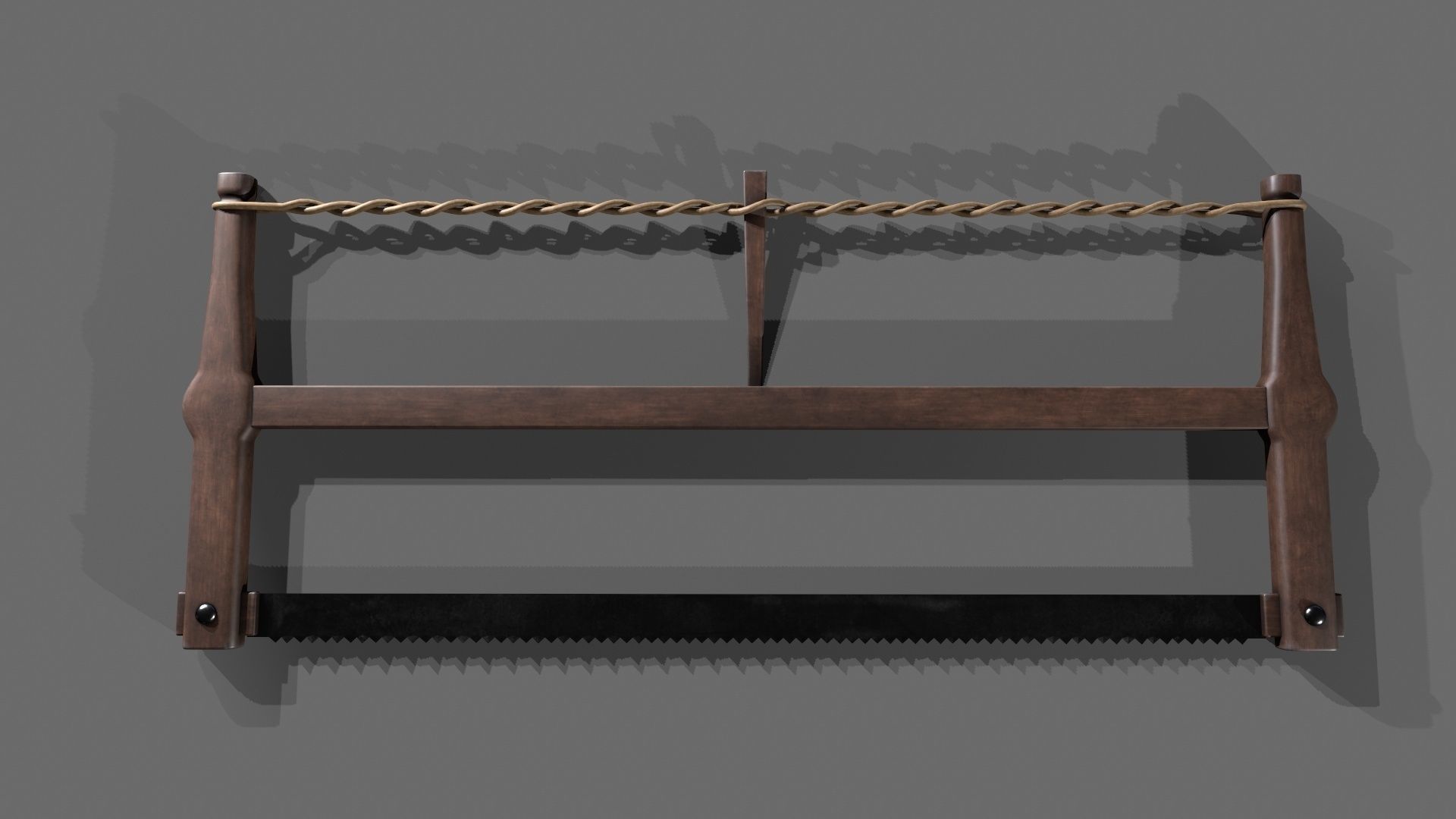  saw tool Low-poly 3D model_2