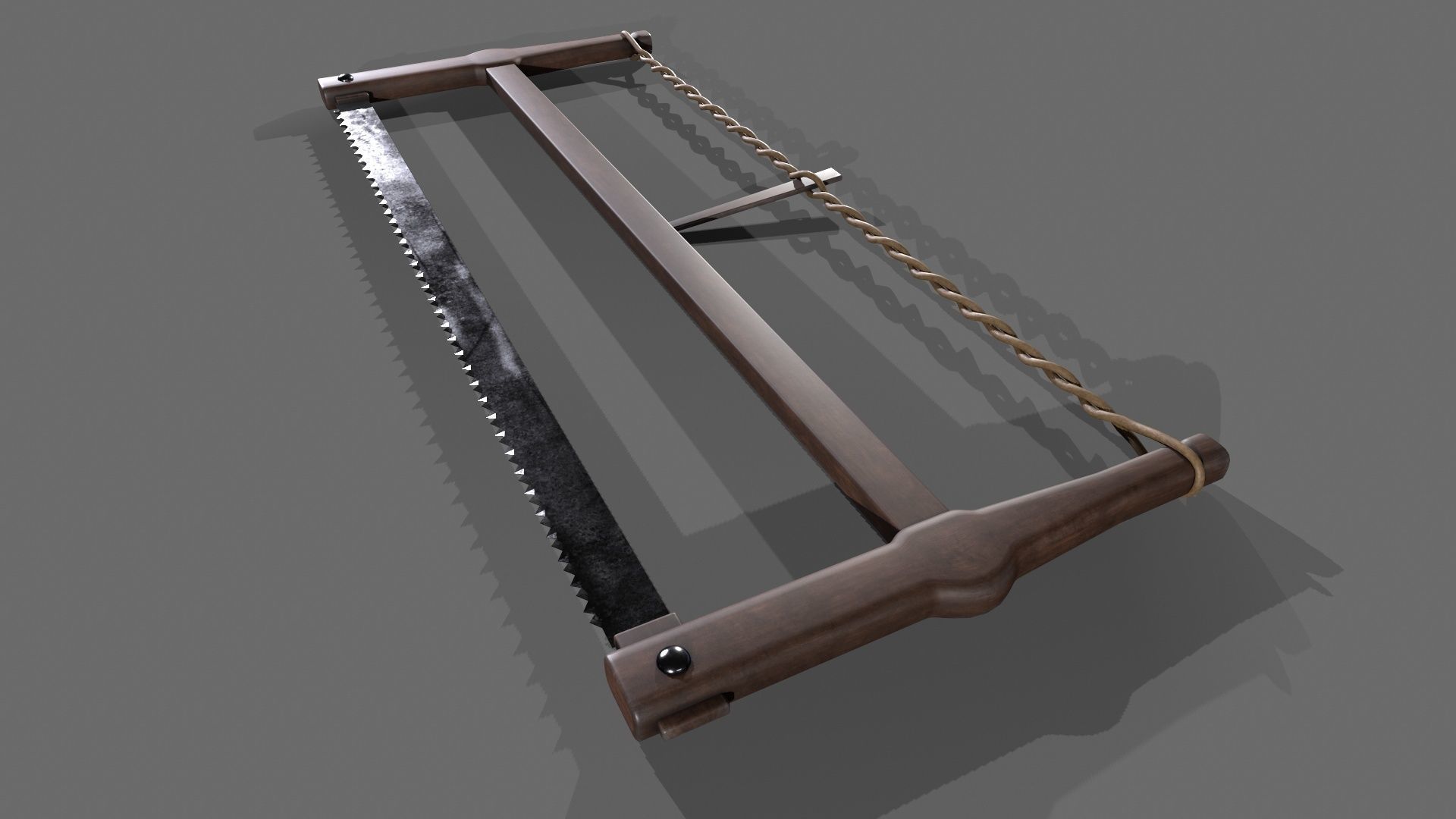  saw tool Low-poly 3D model_3