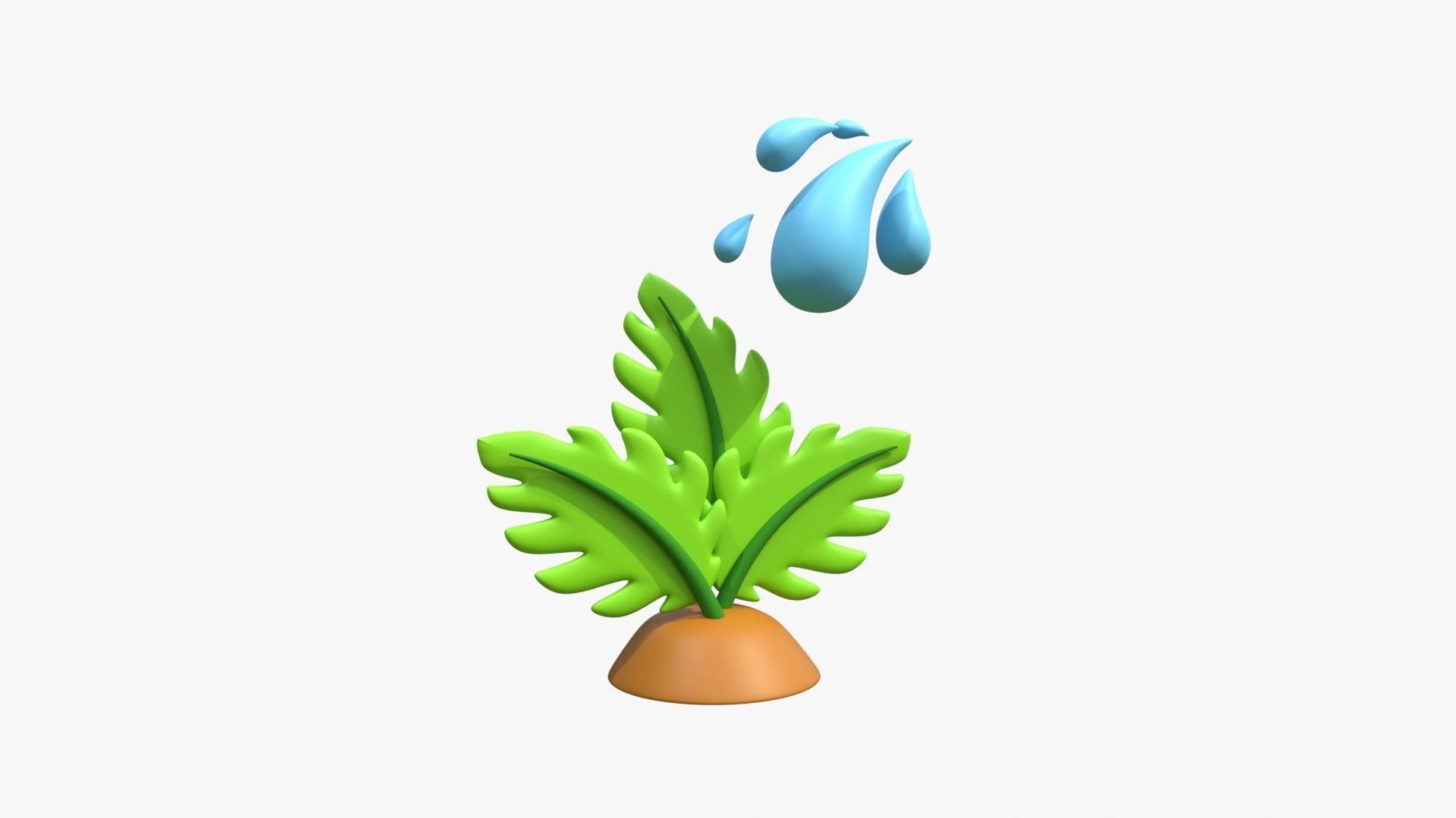 Give Water To Plant 3D model_17