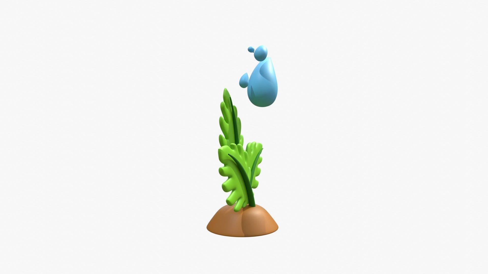 Give Water To Plant 3D model_15