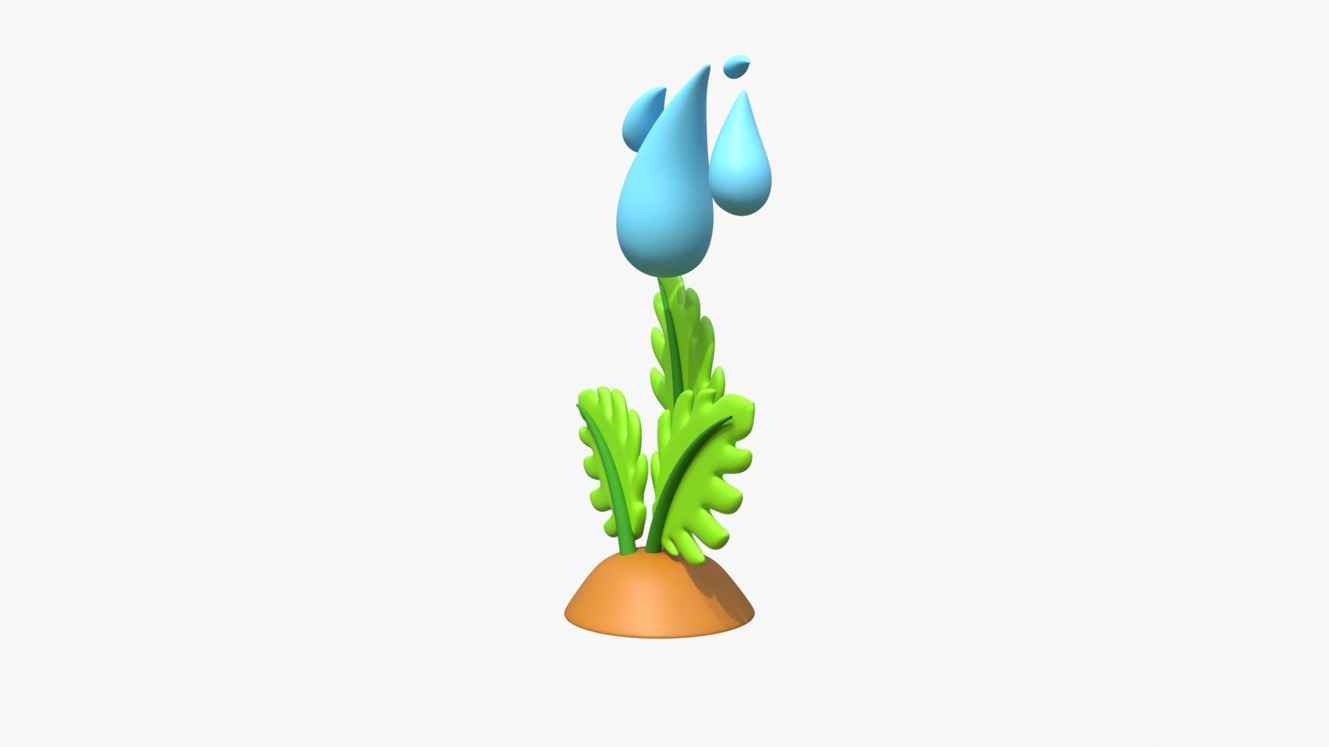 Give Water To Plant 3D model_3