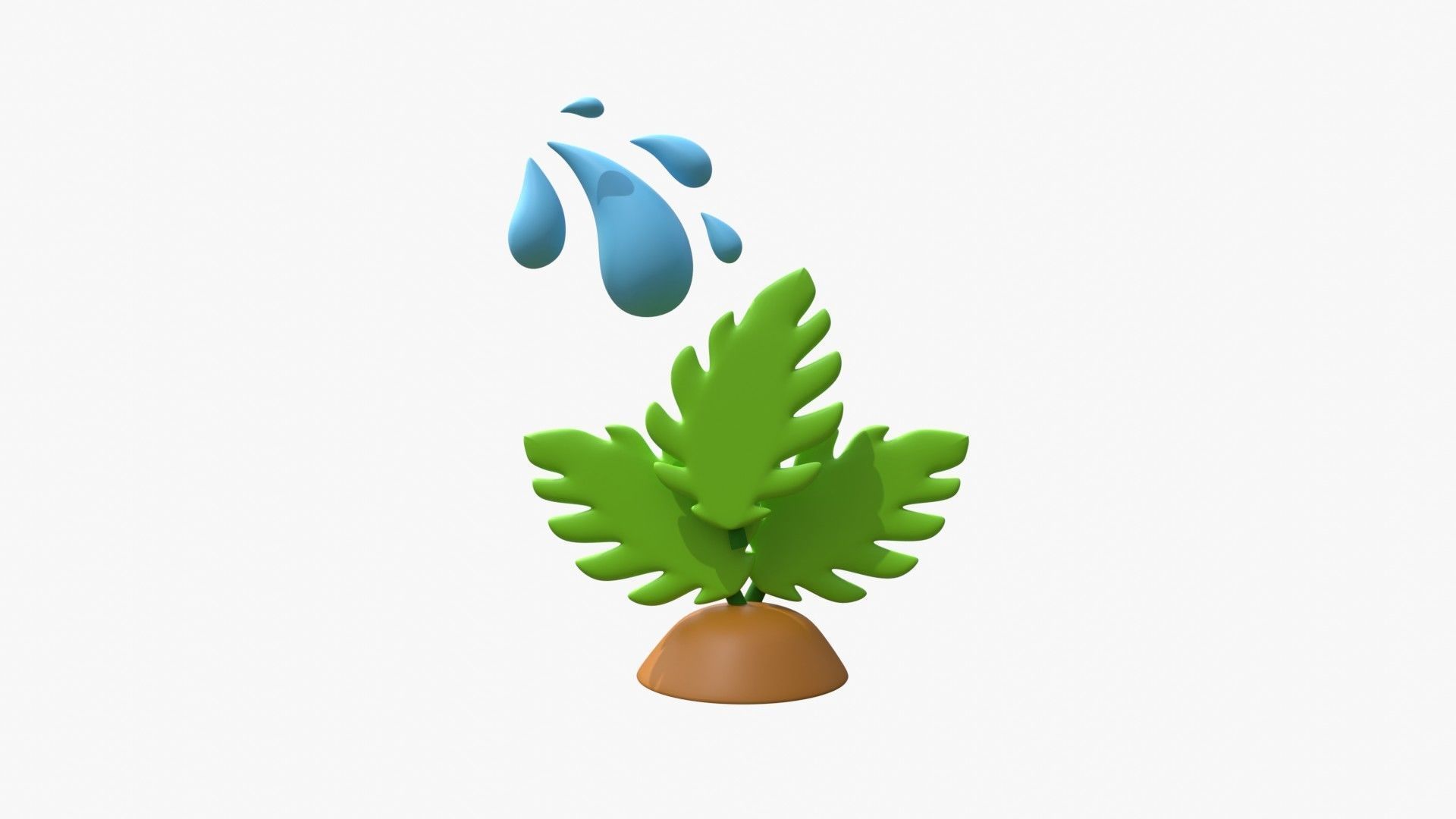 Give Water To Plant 3D model_9