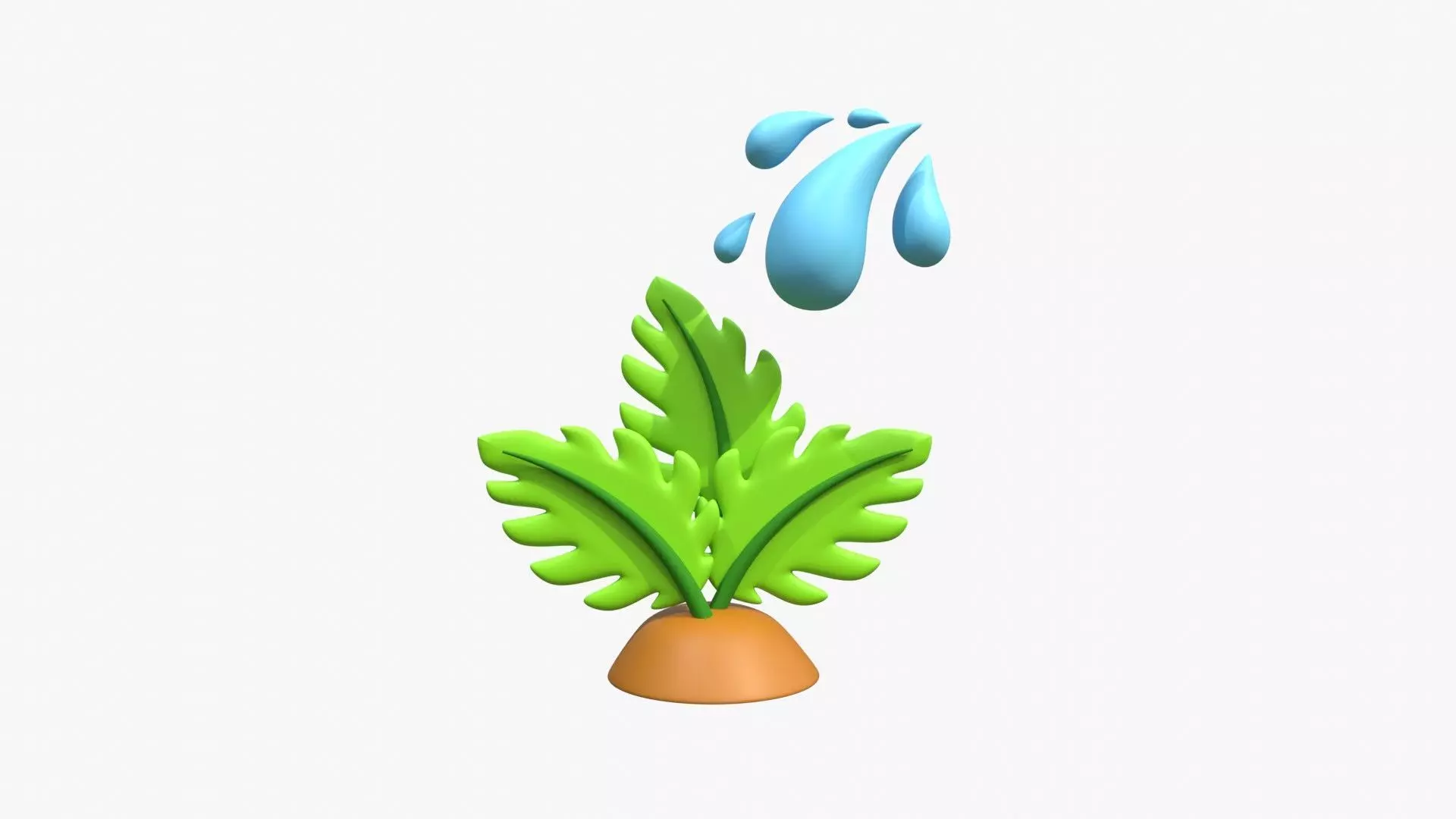 Give Water To Plant 3D model_0