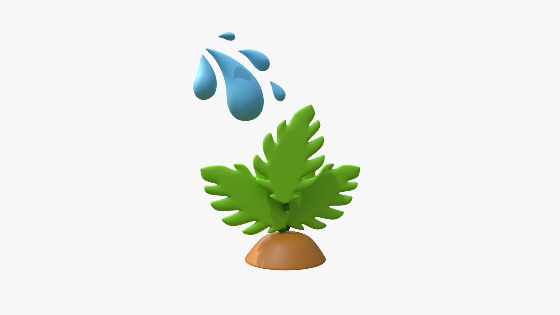 Give Water To Plant 3D model_8