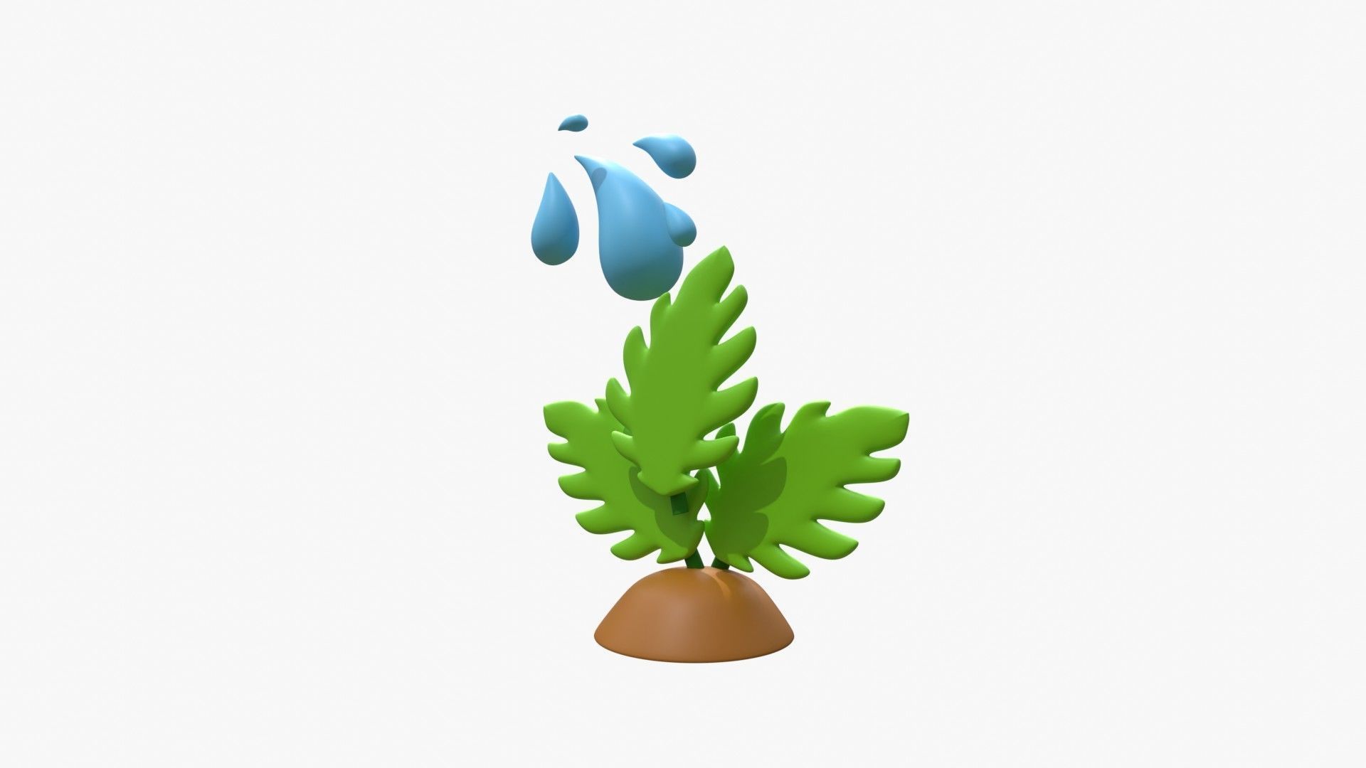 Give Water To Plant 3D model_11