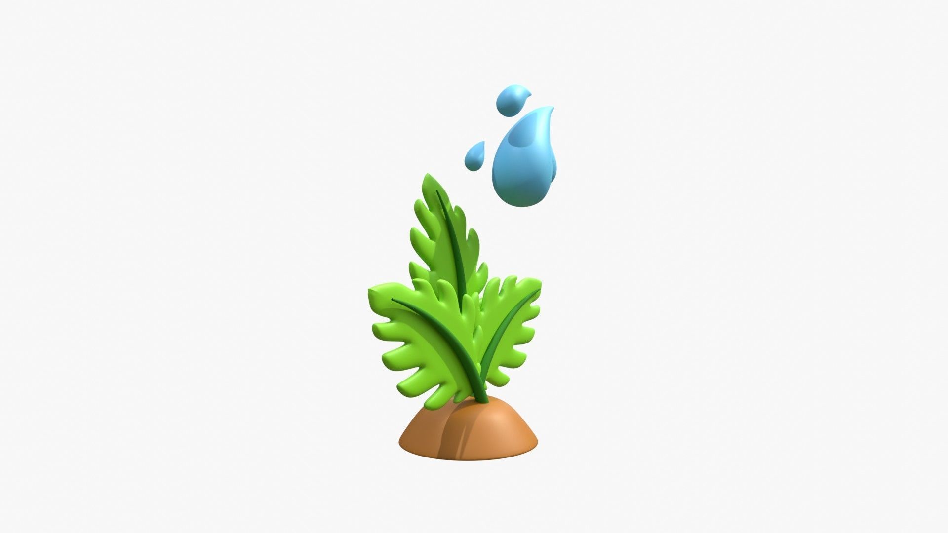 Give Water To Plant 3D model_16