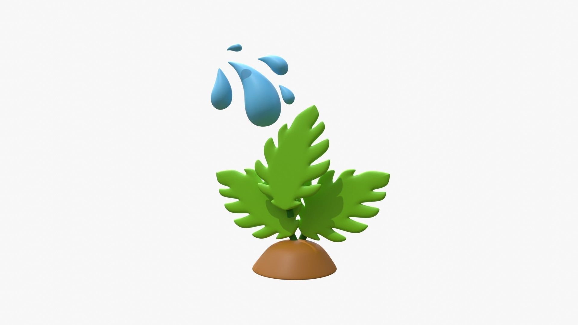 Give Water To Plant 3D model_10