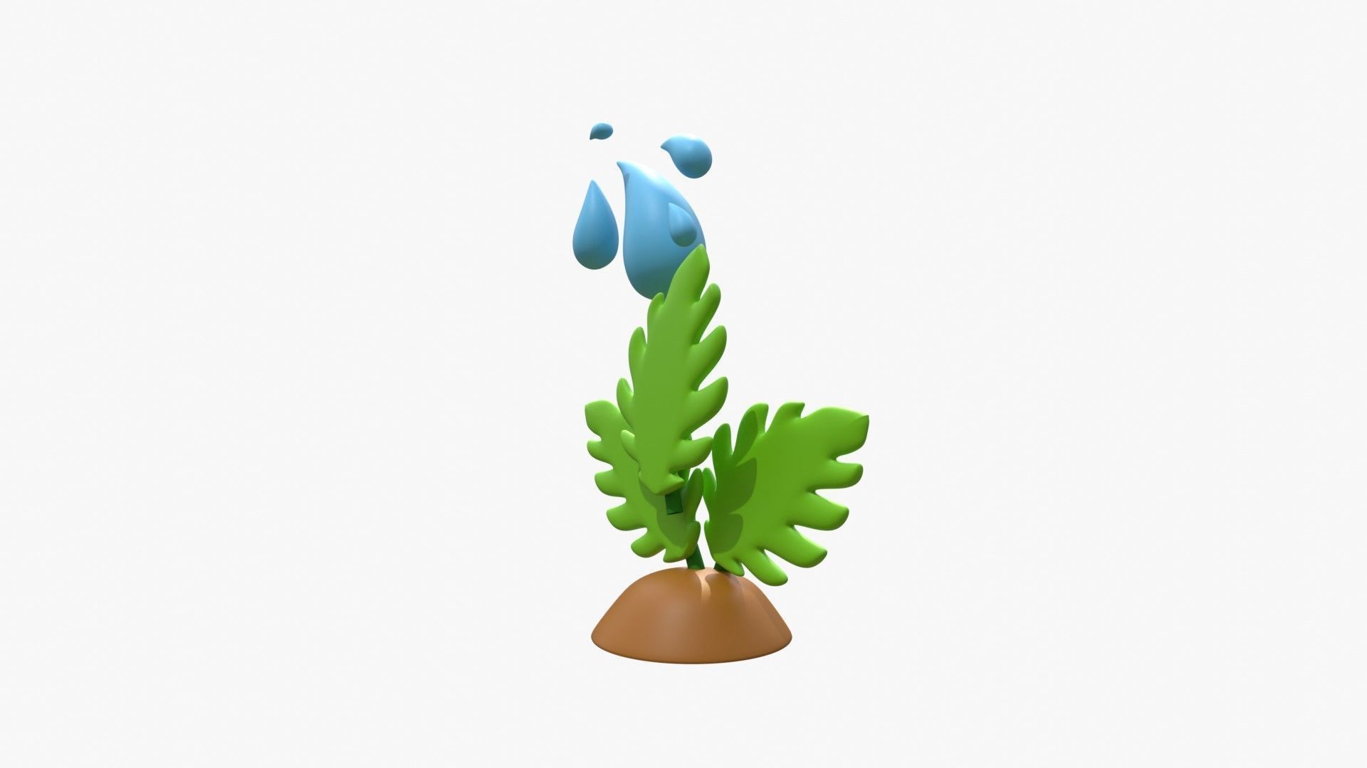 Give Water To Plant 3D model_12