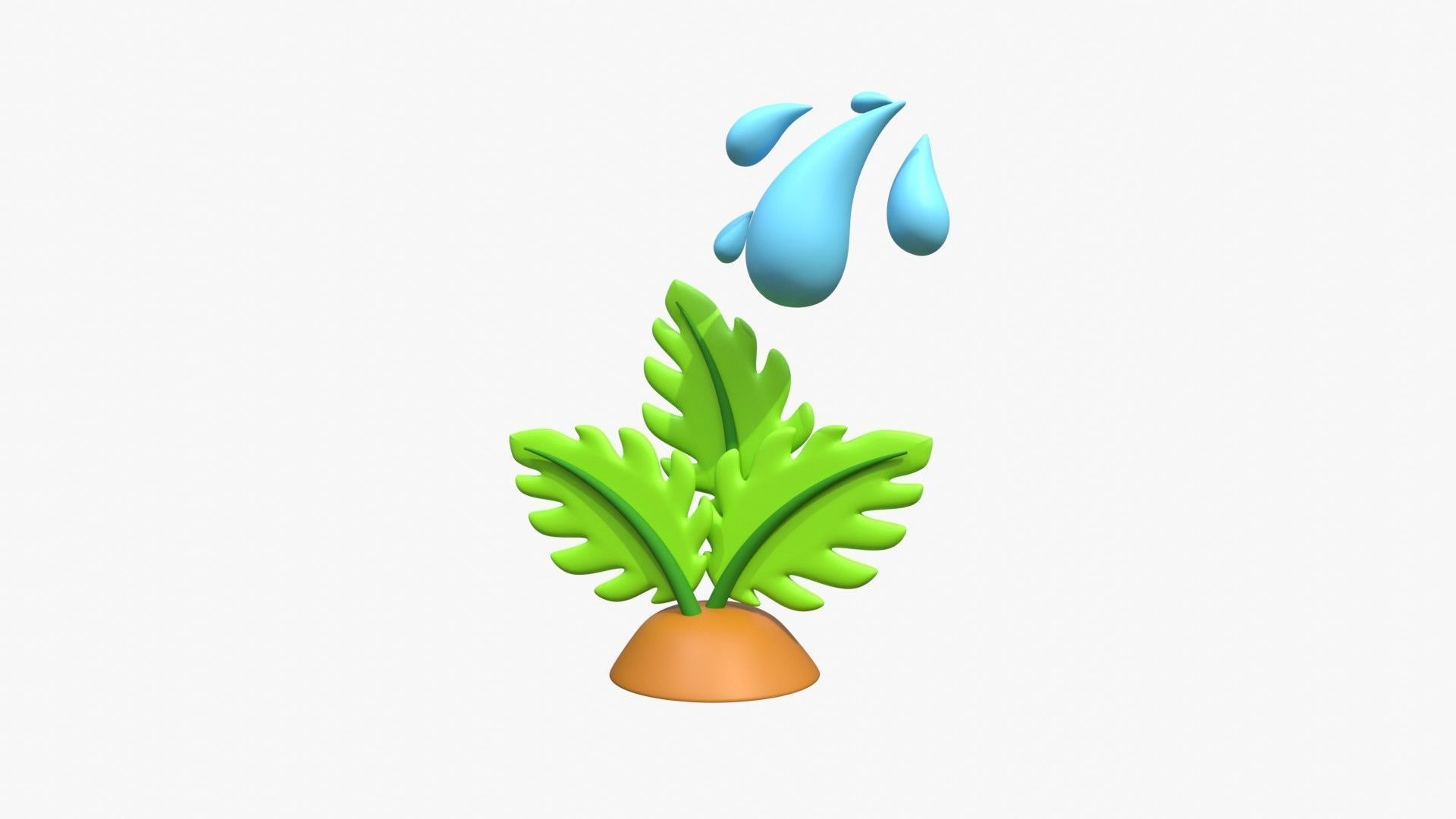 Give Water To Plant 3D model_1