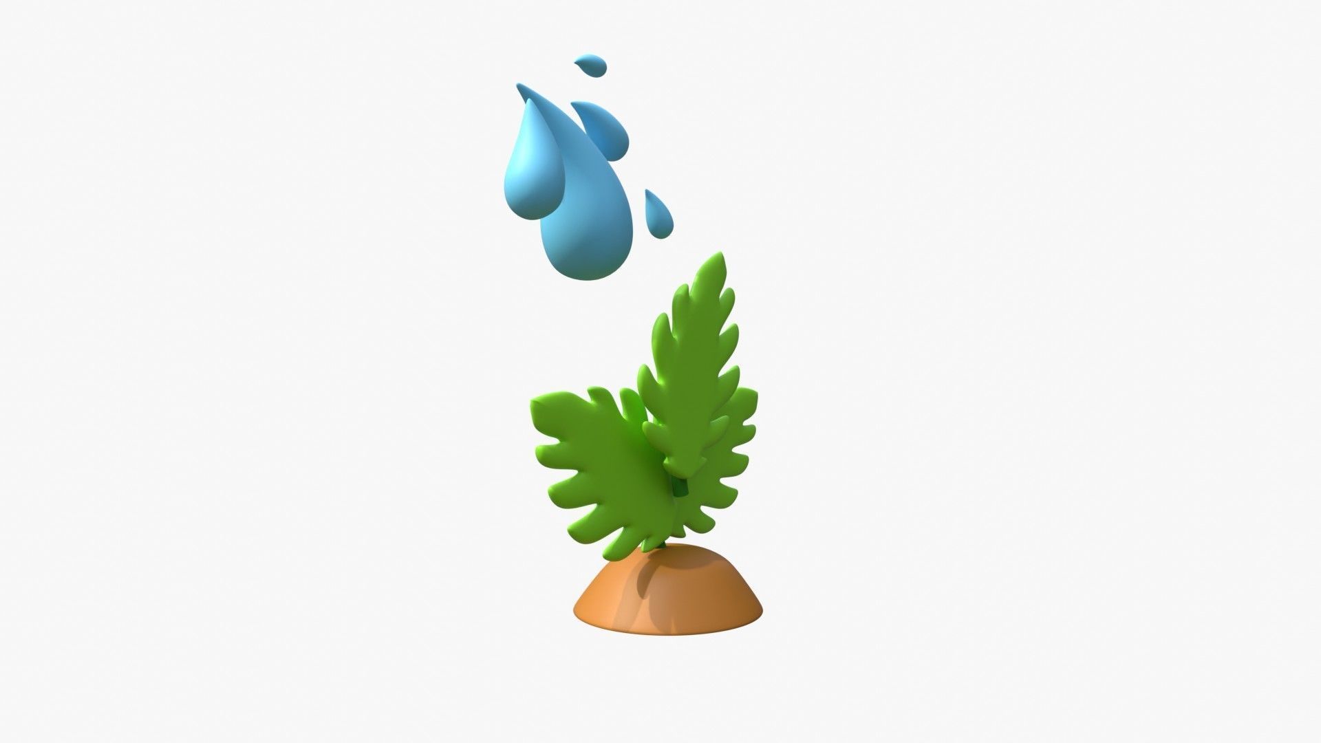 Give Water To Plant 3D model_6