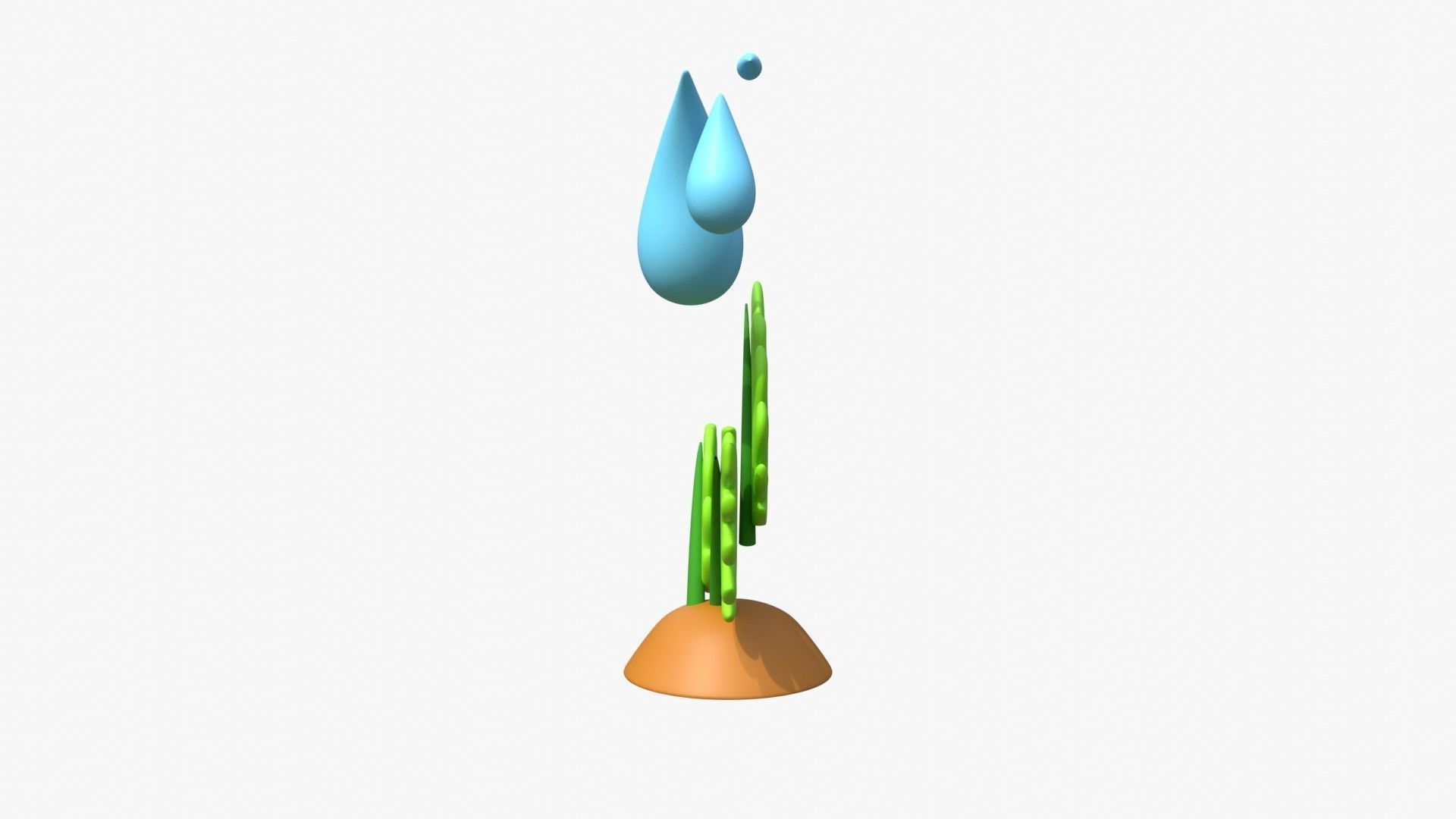 Give Water To Plant 3D model_4
