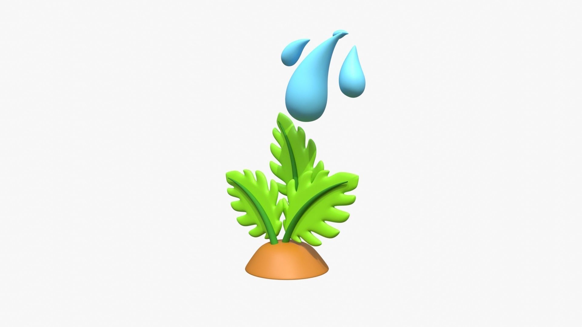 Give Water To Plant 3D model_2