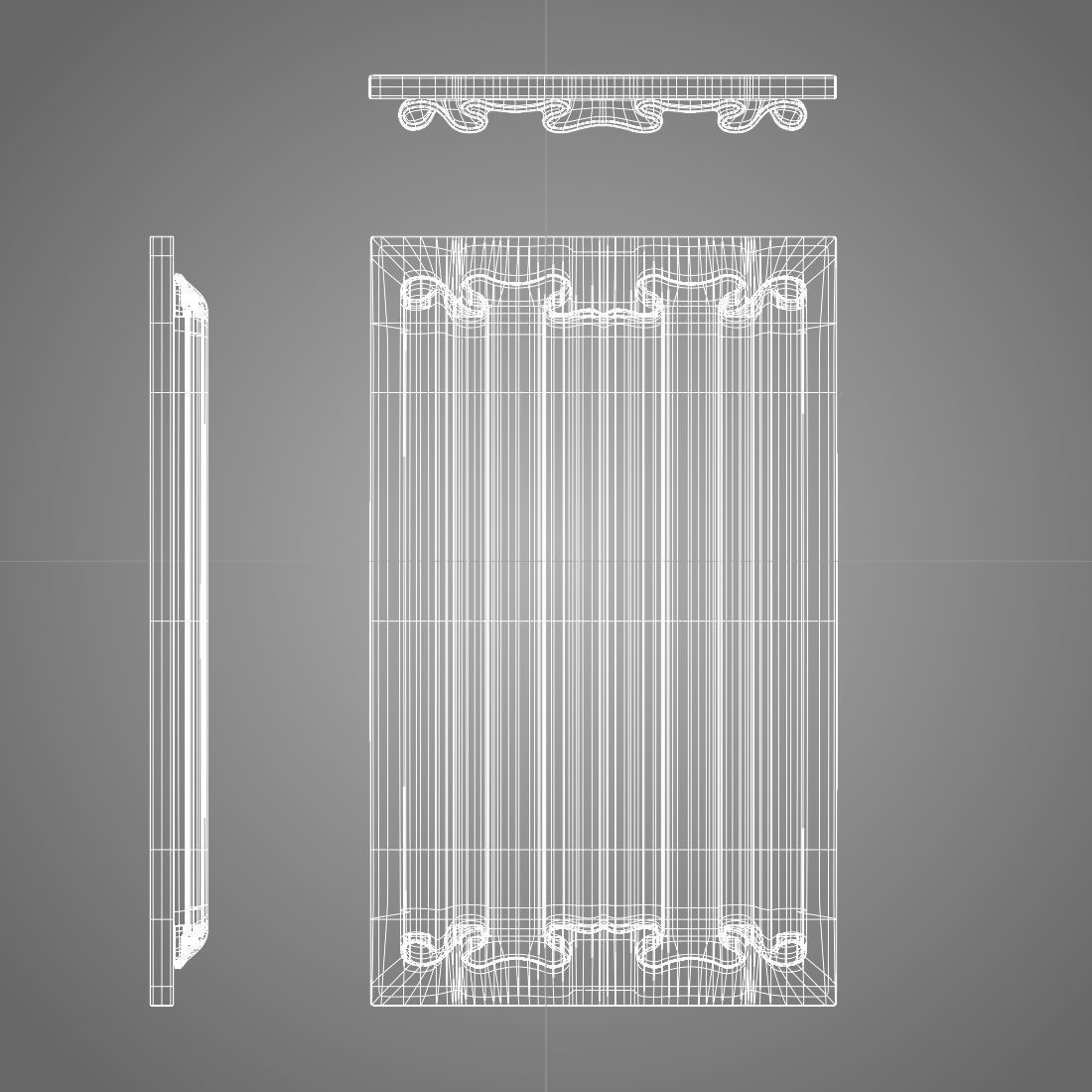 Linenfold panel - 3D printing 3D print model_3